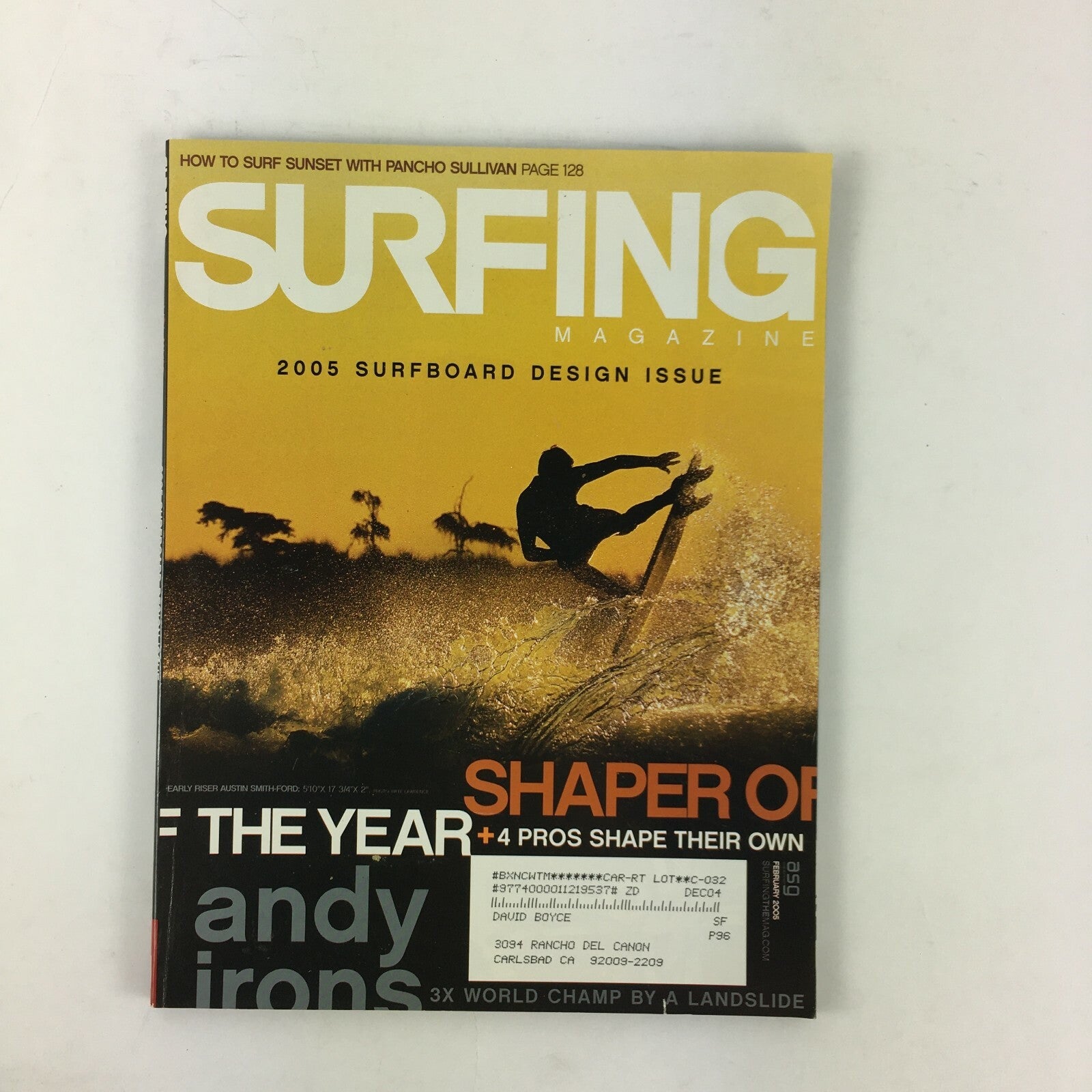February 2005 Surfing Magazine 2005 Surfboard Design Issue Shape of the year