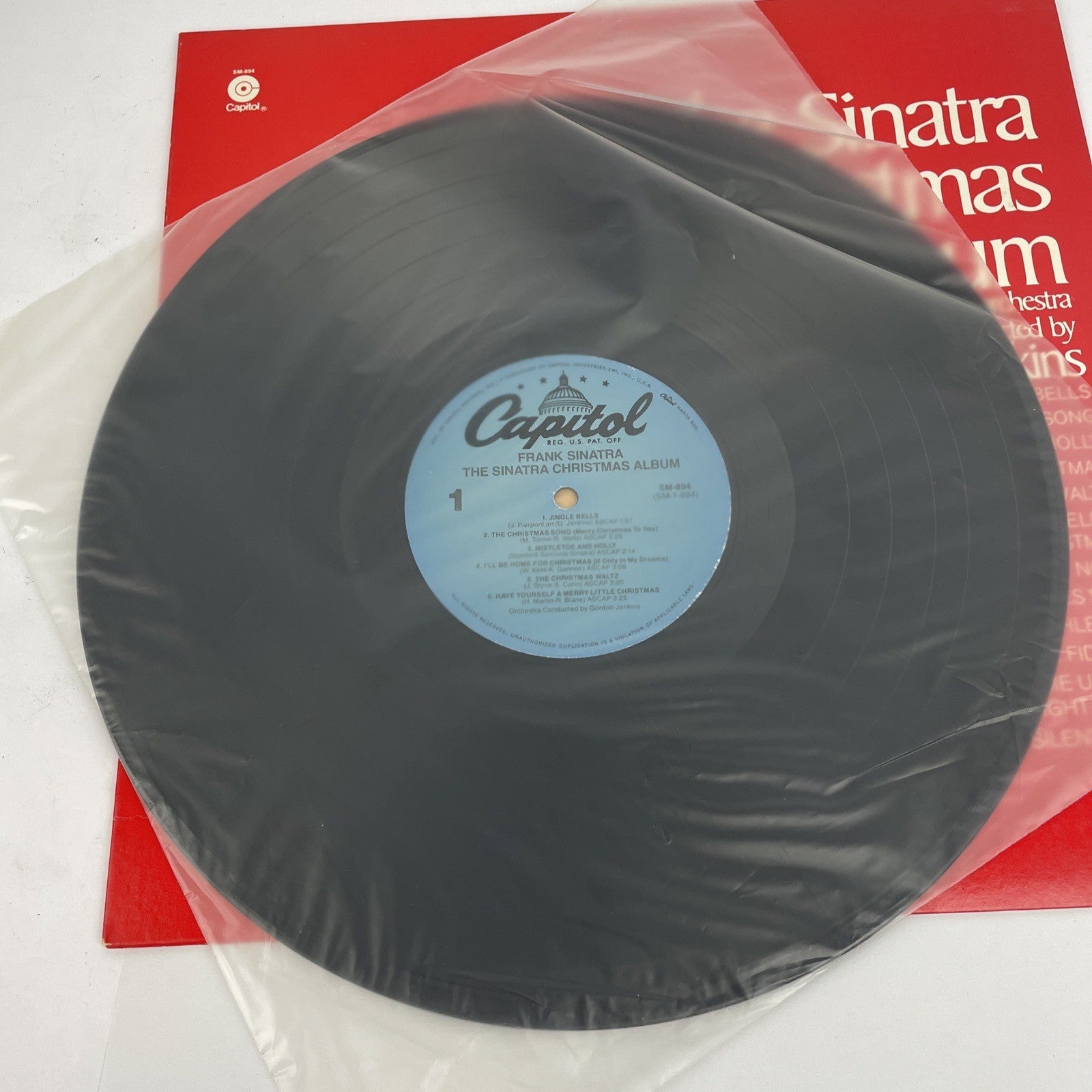 FRANK SINATRA The Sinatra Christmas Album Capitol LP SM-894  EX Holiday Record