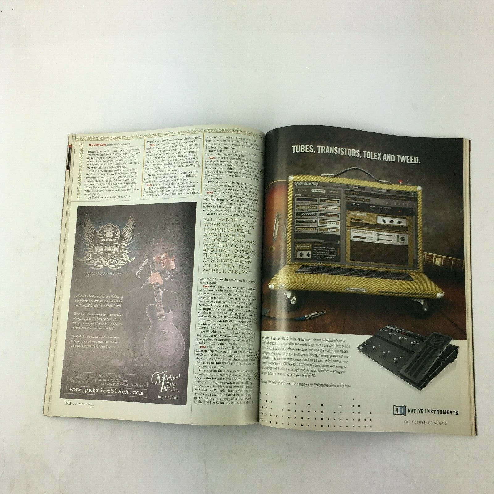 Guitar World Magazine Jimmy Page Led Zeppelin Rising Lenny Strat Stevie Ray