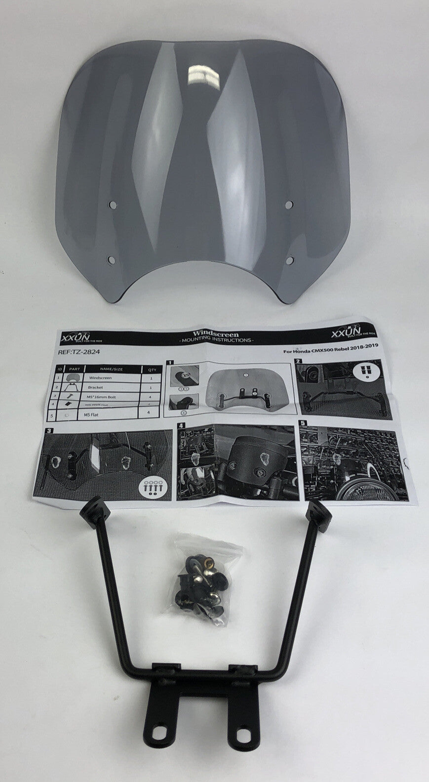 Honda Rebel smoke windshield CMX300 CMX500