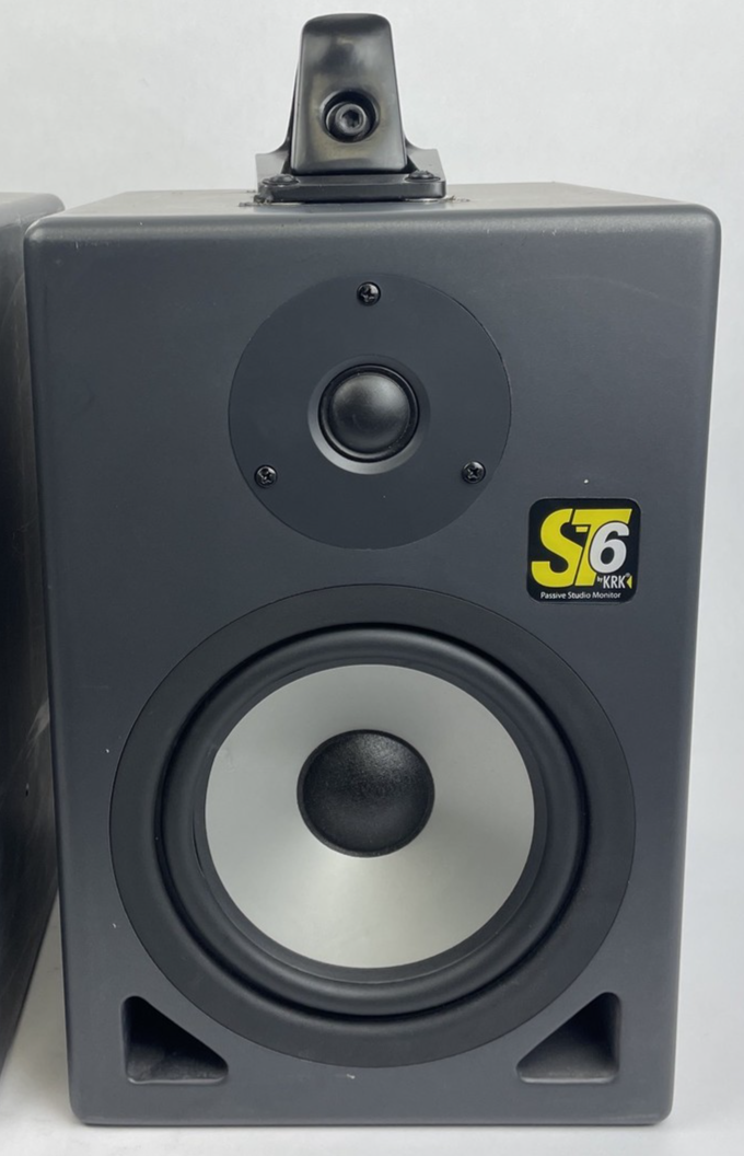 PAIR of KRK ST6 Passive Studio Monitors 2-Way 100W 8-Ohm Speakers w OMNI MOUNT