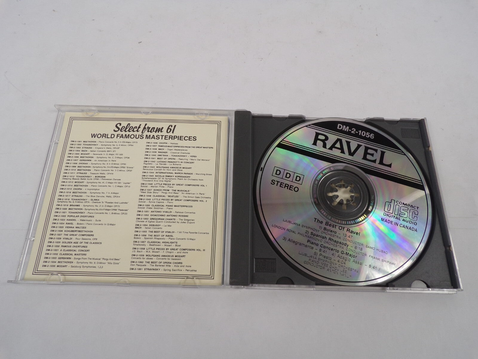 The Best Of Ravel Bolero Spanish Rhapsody Piano Concerto G-Major World FamoCD#25