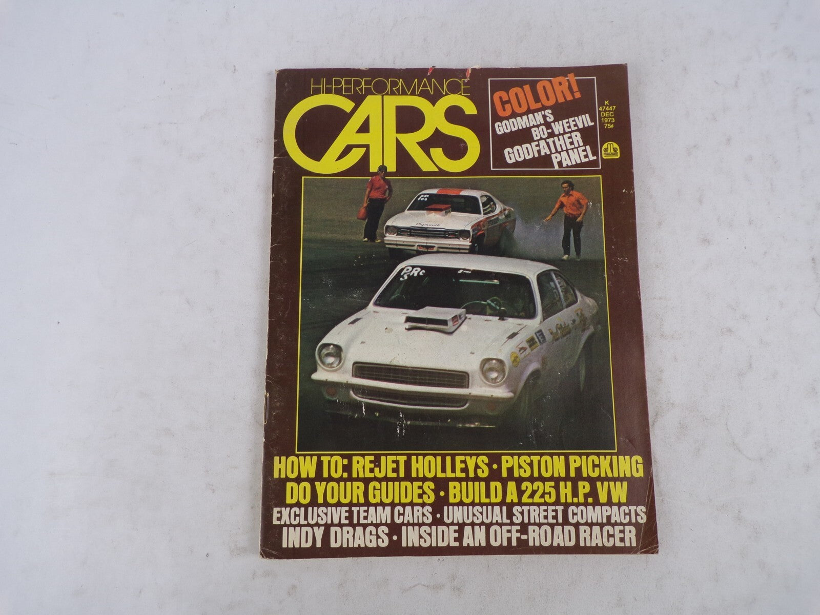 December 1973 Cars Hi-Performance Color! Godman's Bo-Weevil Godfather Panel How