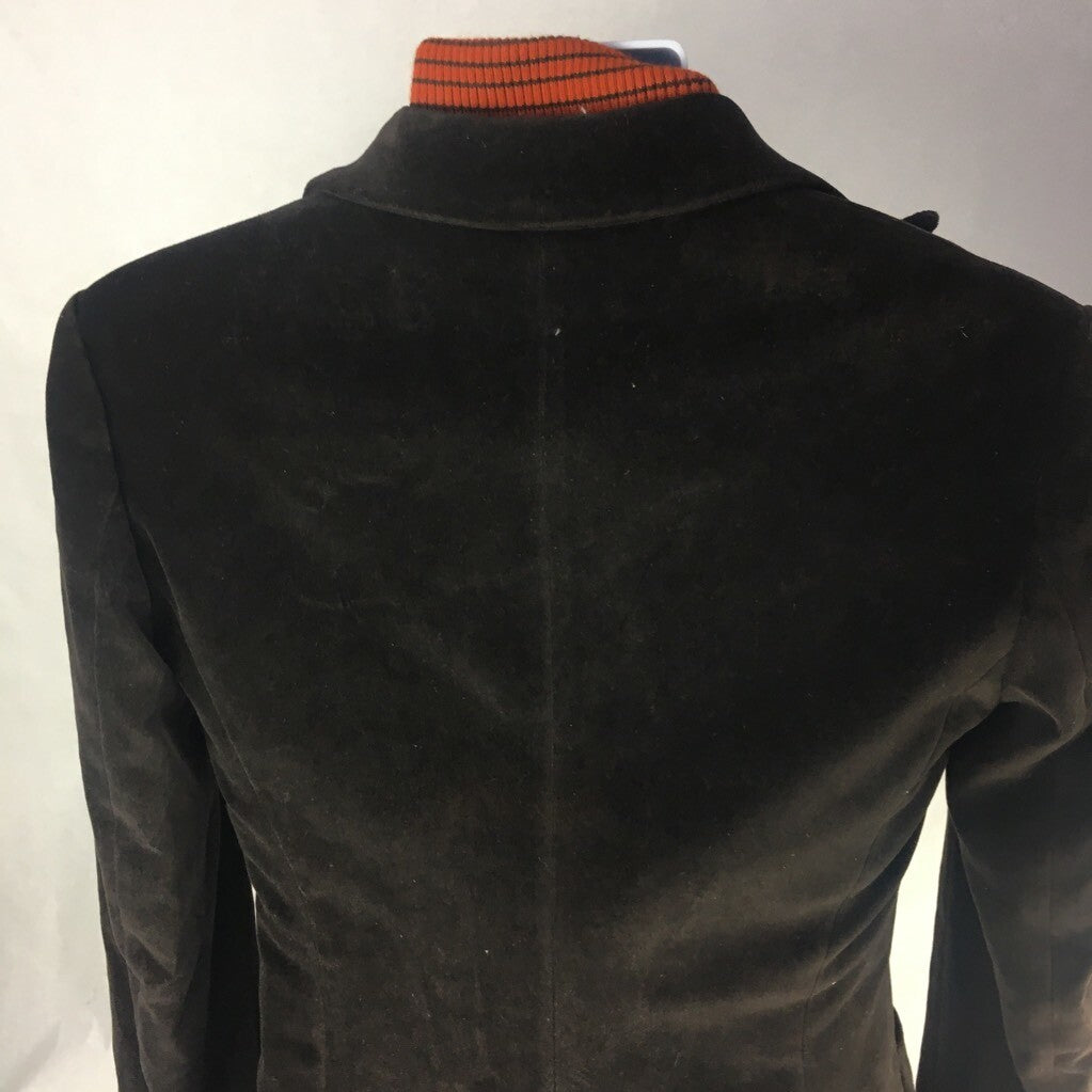 Brooksfield Mens Layered Jacket Brown Orange Blazer Quilted Button Zip Italy 44