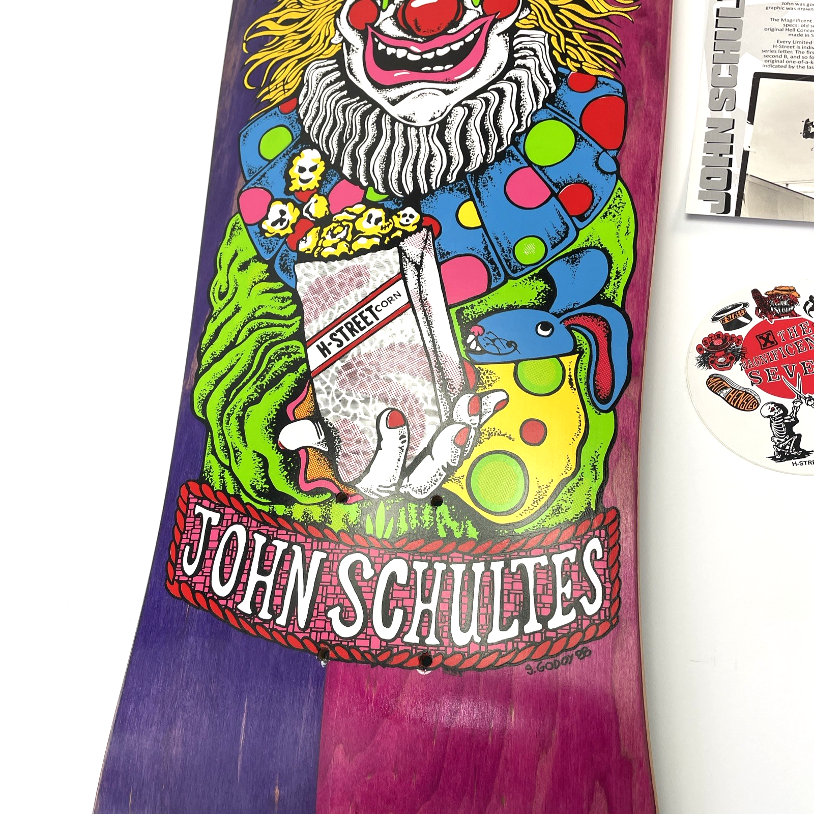 John Schultes A Series Clown H-Street Skateboard Deck Limited Edition #07 of 136