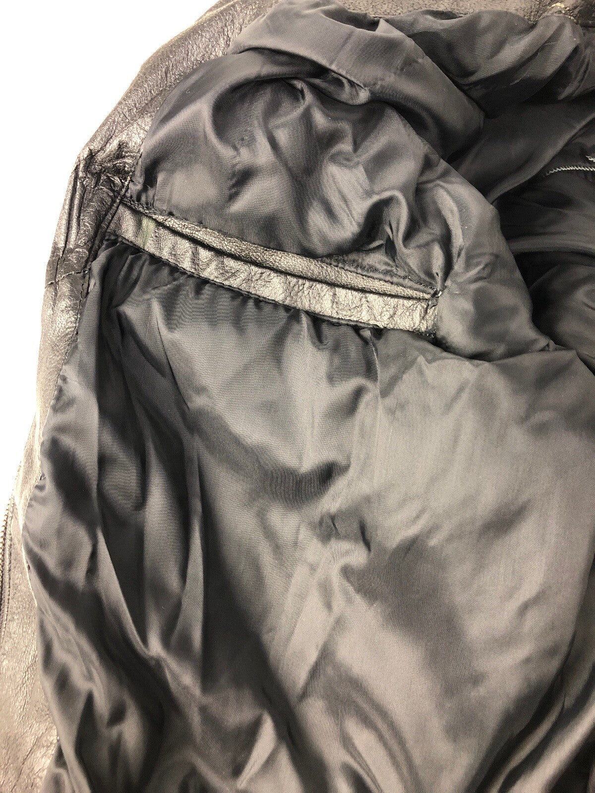 First Manufacturing Thinsulate Leather Motorcycle Jacket Black Medium * Warm *