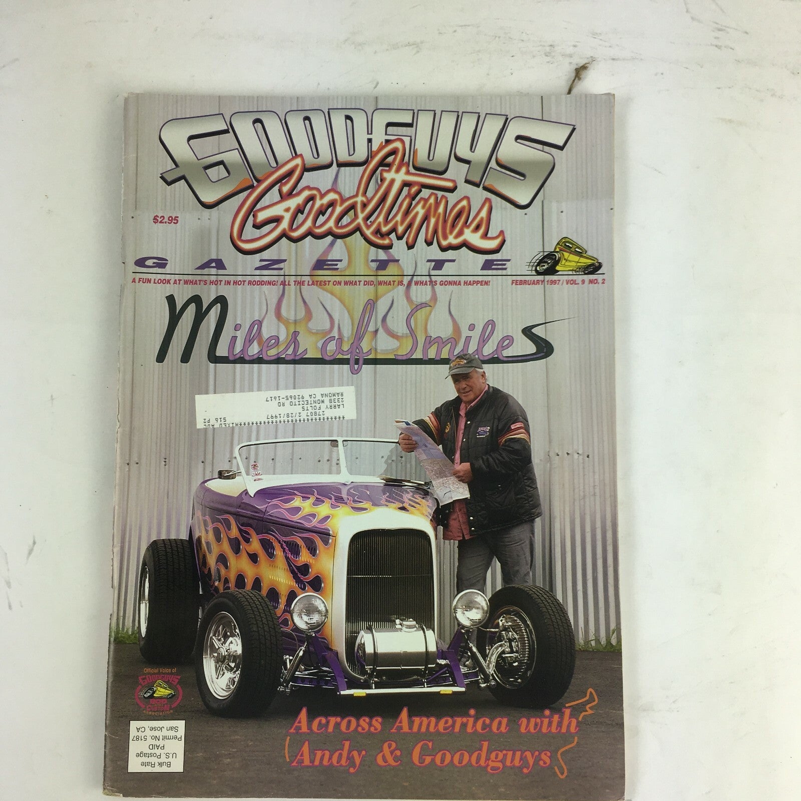 February 1997 Goodguys Goodtimes Gazette Magazine Miles of Smiles Across America