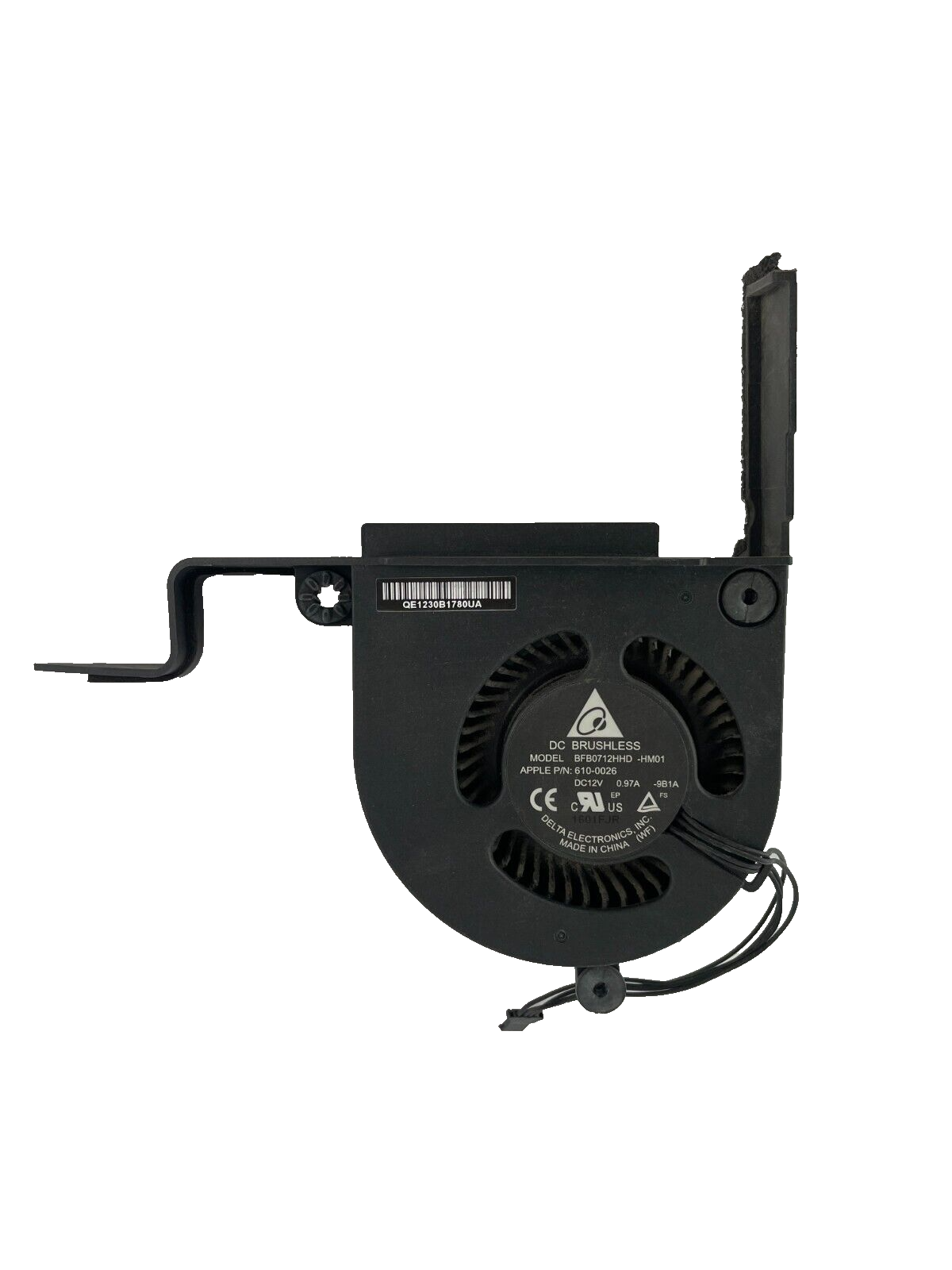 DC Brushless Apple P/N 610-0026 Model BFB0712HHD DC12V - Wire CPU Cooling Fan