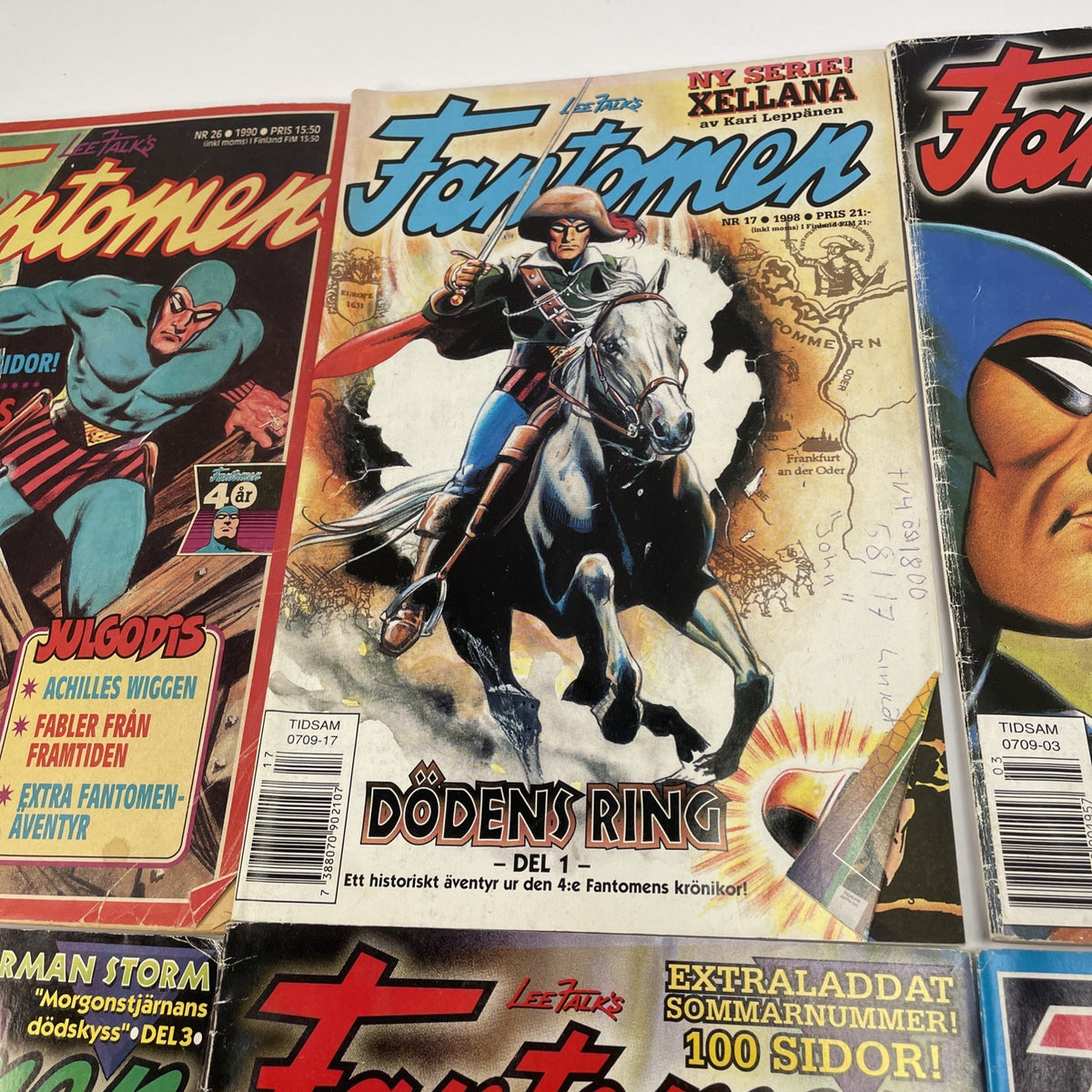 FANTOMEN Swedish Phantom Comic Lot  18 issues assorted years and condition