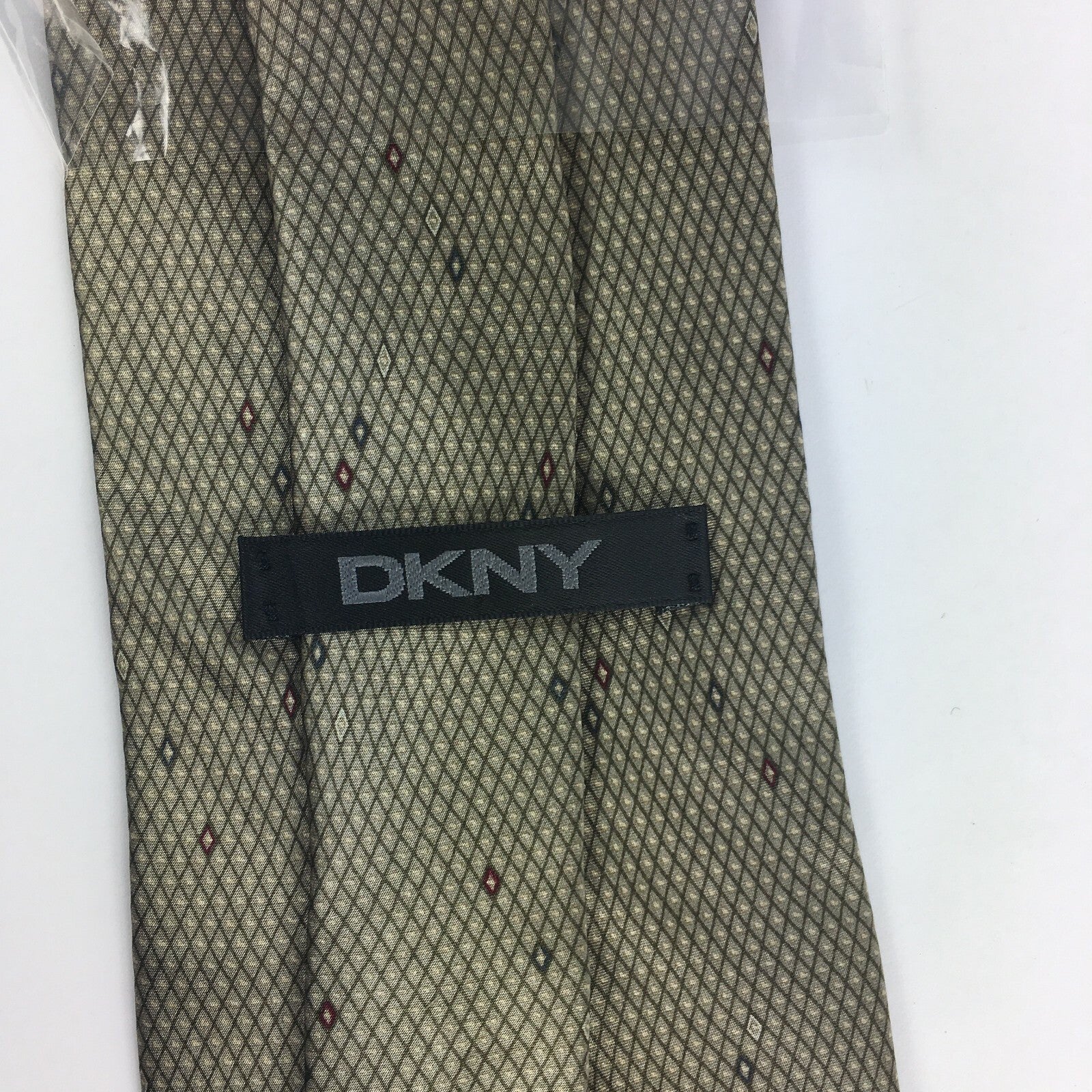 Genuine Dkny Imported Fabric Handmade Stylish Formal/Casual Tie Multi Coloured