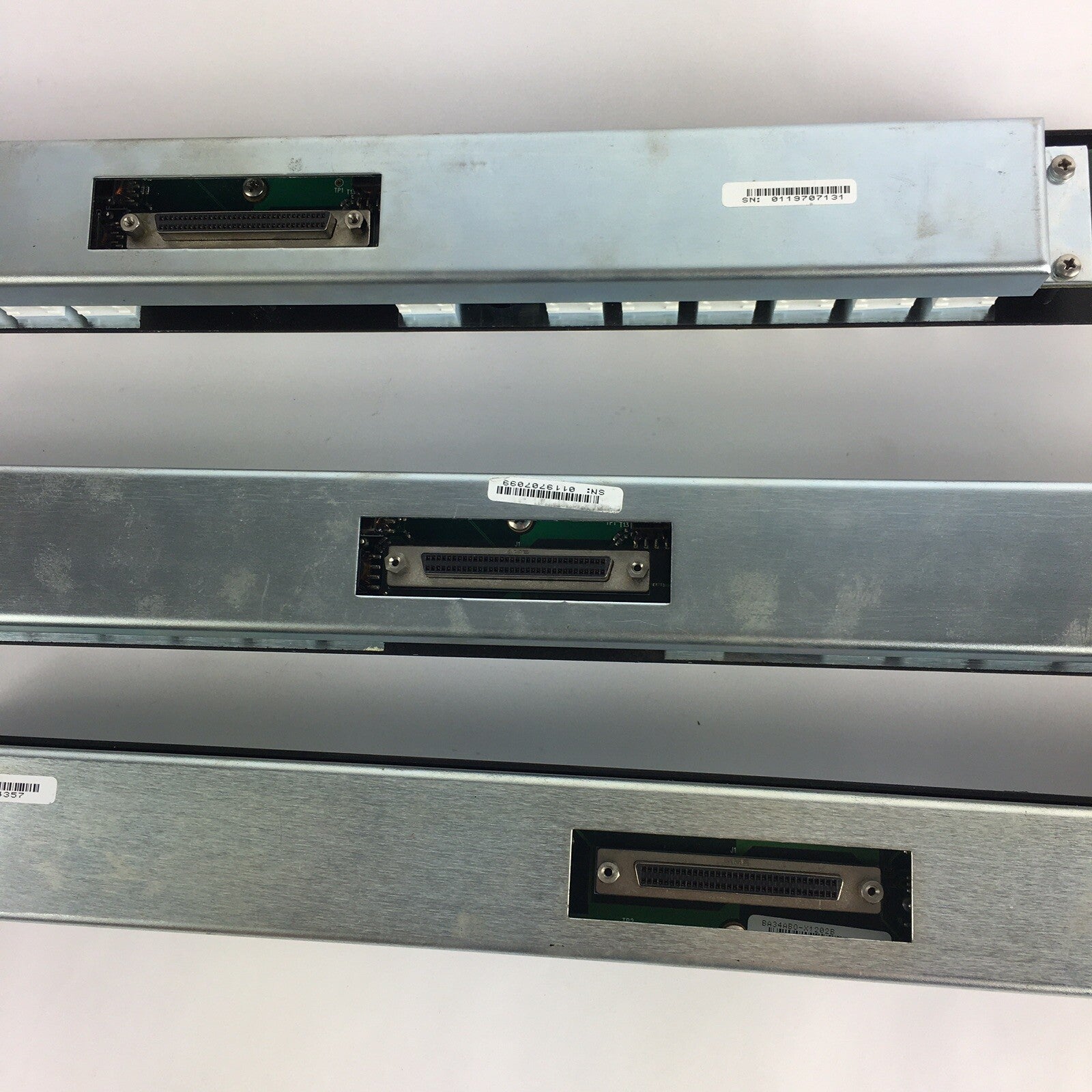 (Lot of 3) Evertz X1202ABO 12 x 2 BNC I/O Unbalanced AES Breakout Panel