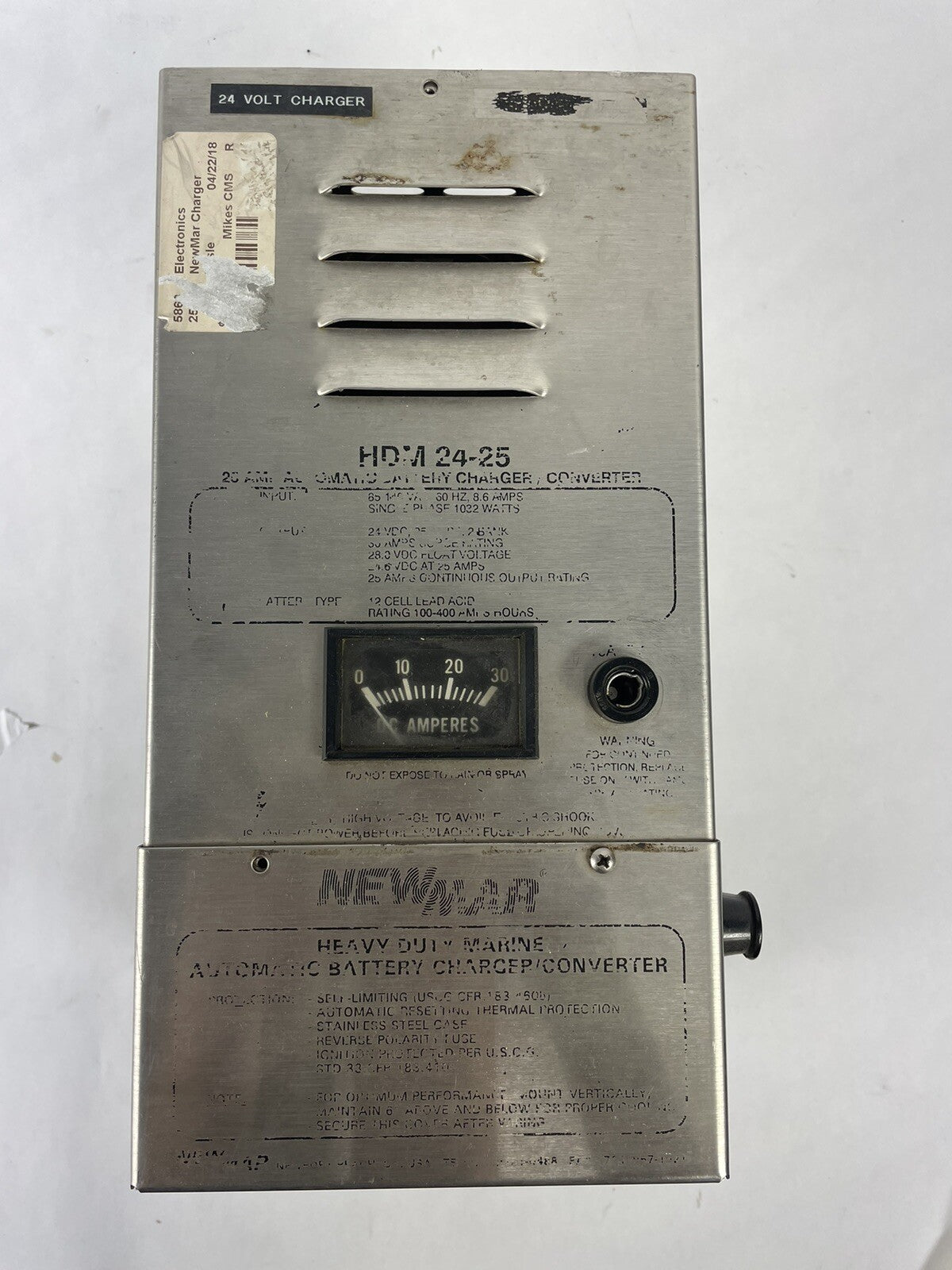 NEWMAR Single PHASE1082 watts HDM 24-25  SMART 24v BATTERY CHARGER