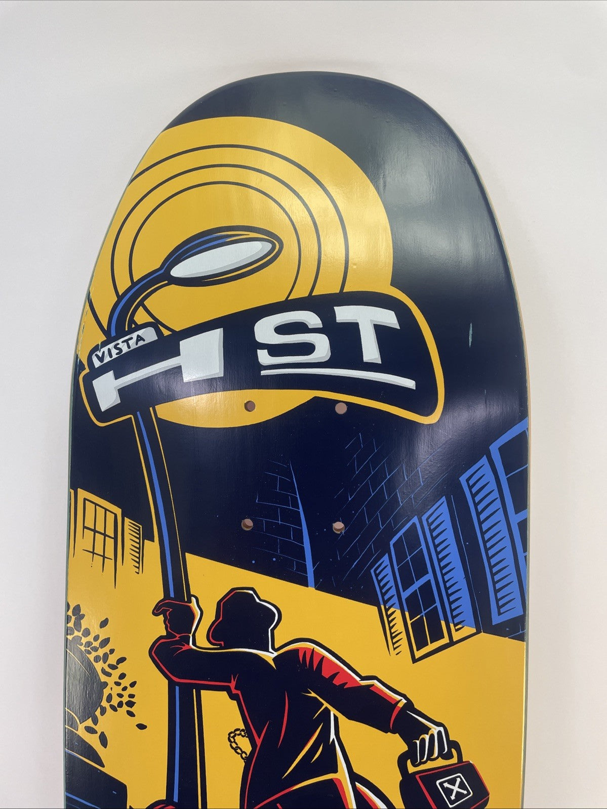 H-STREET Matt Hensley Vista Pole Swinger Skateboard Deck Signed 32.5" x 9"