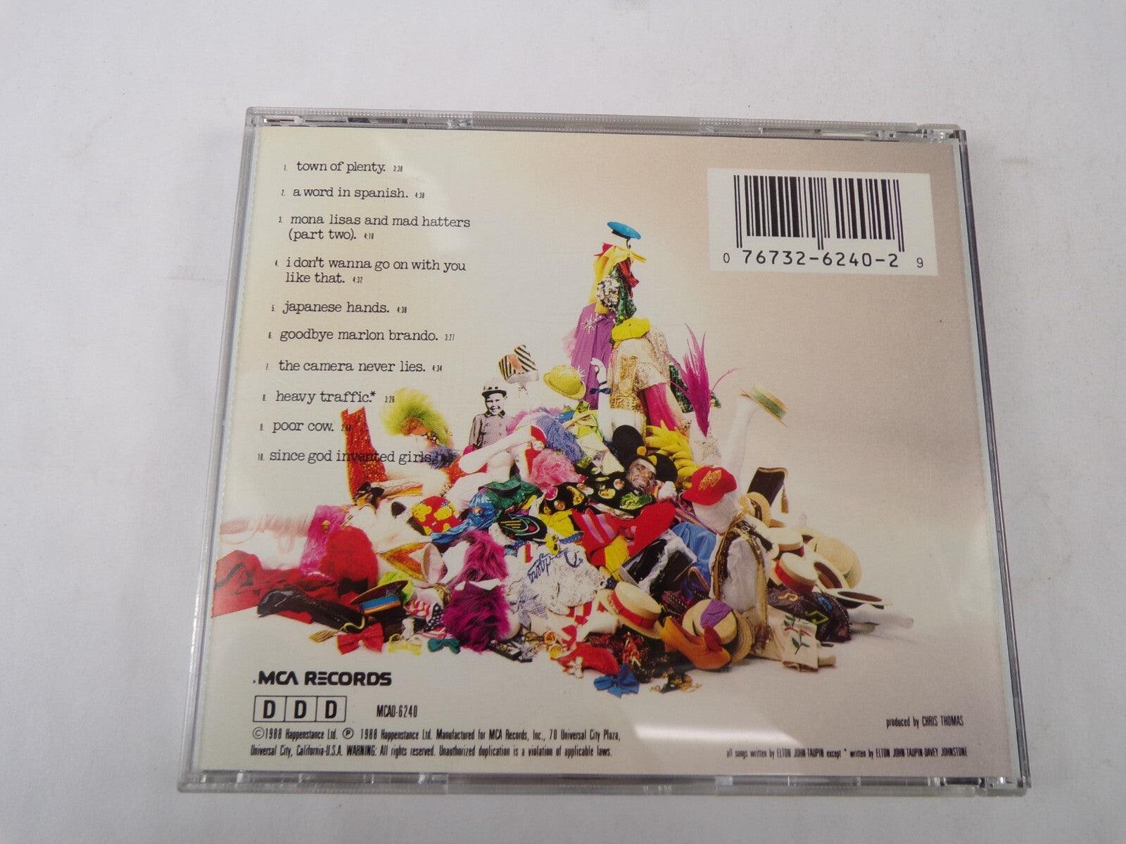 Elton John Reg Strikes Back Town Of Plenty The Camera Never Never Lies CD#57