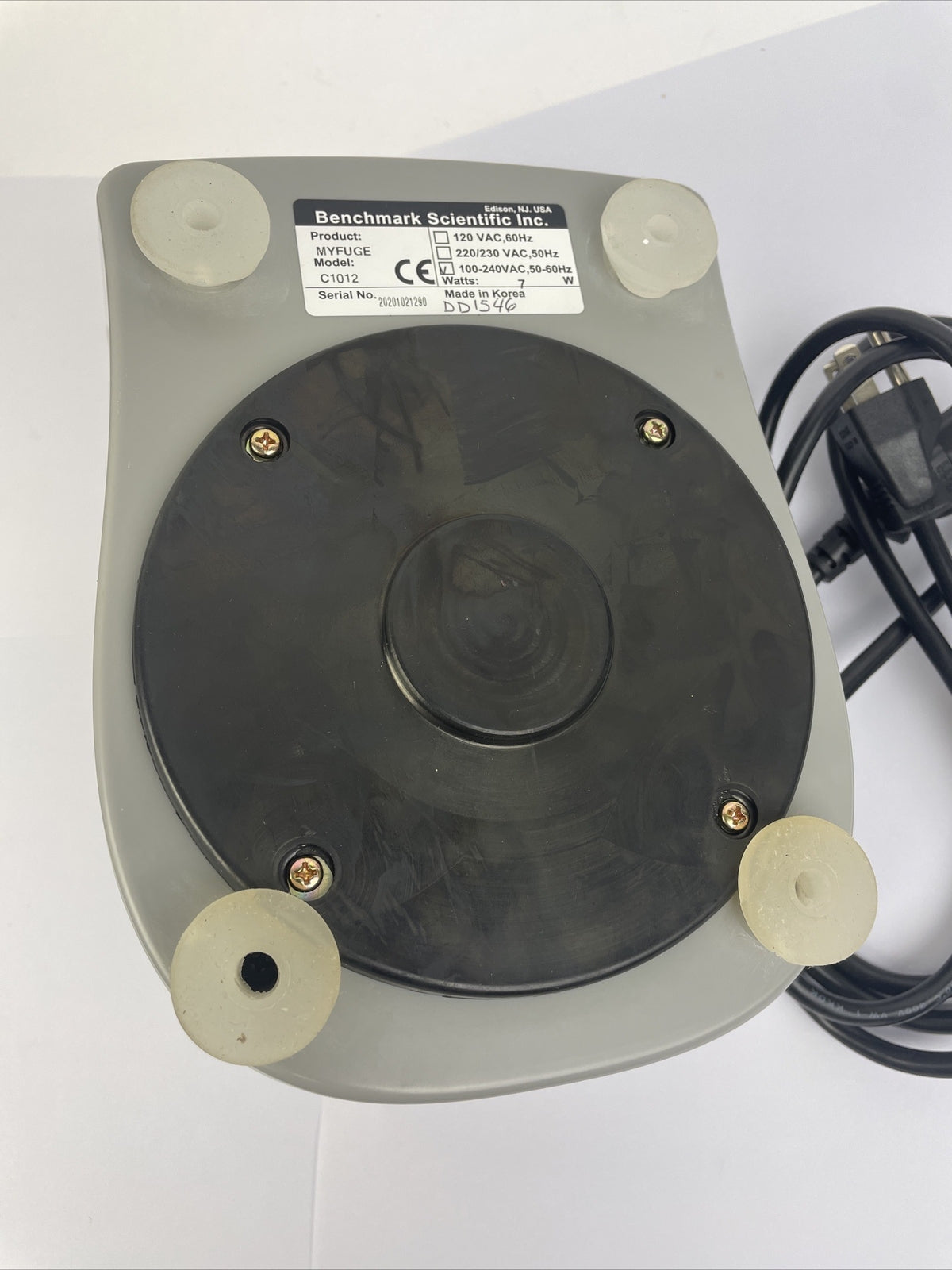Benchmark Scientific Inc., Model - C1012 Myfuge 5 MYFUGE5 Mini Centrifuge - VGC