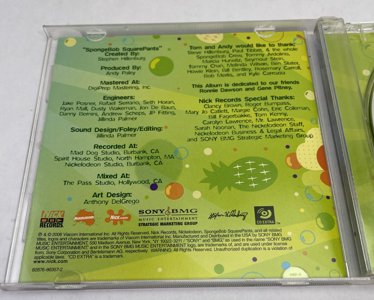 Sponge Bob Square Pants " The Best Day Ever " Digital Audio CD w Card 2006