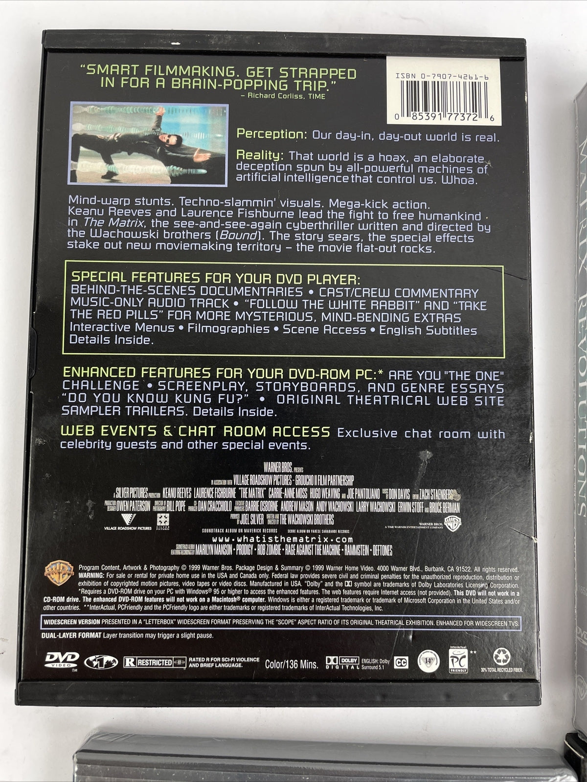 The Matrix DVD Video Lot Of 4 Revolutions, Reloaded, Revisited Keanu Reeves
