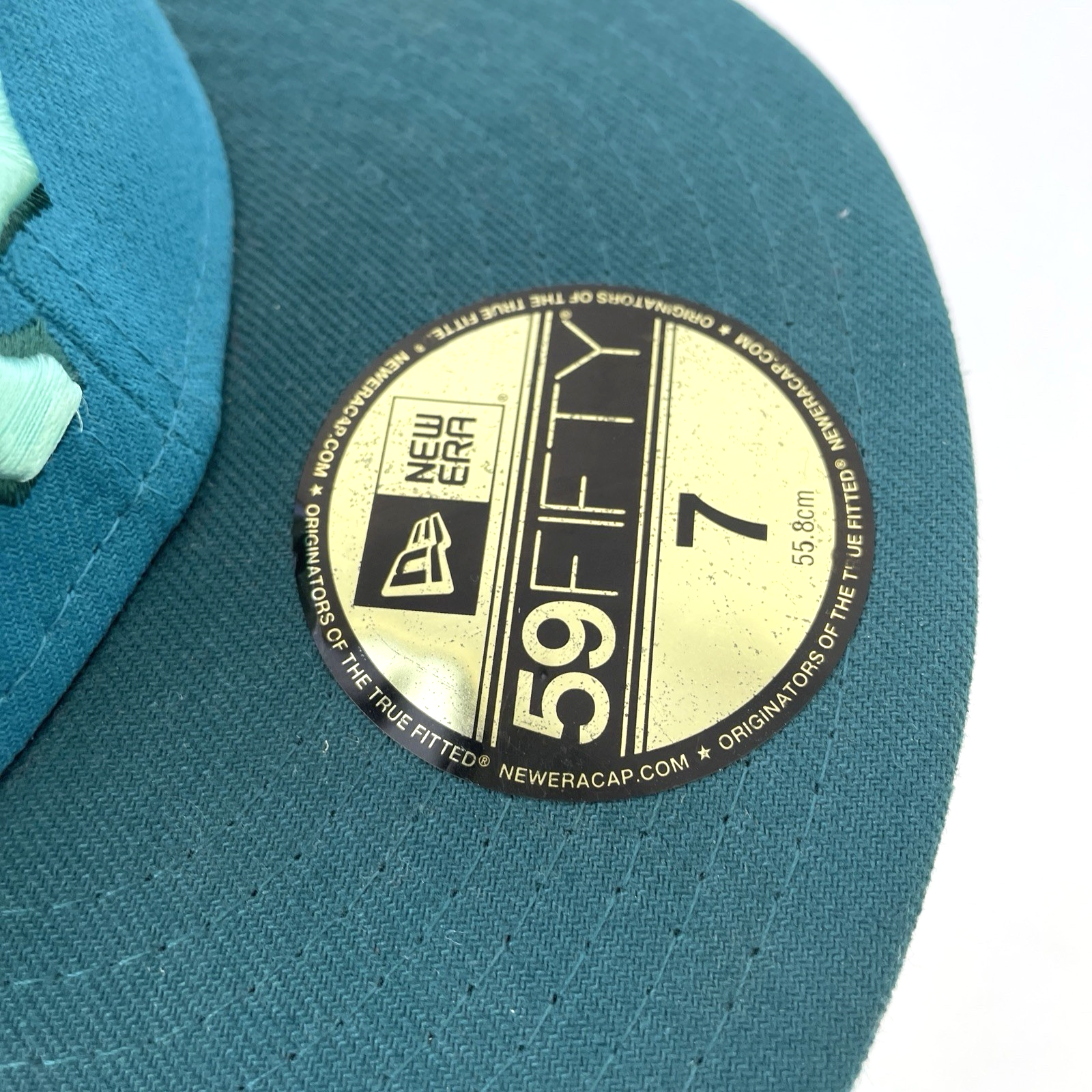 NEW ERA 59FIFTY SAN FRANCISCO GIANTS FITTED HAT SIZE 7 Turquoise Aqua Blue NWOT
