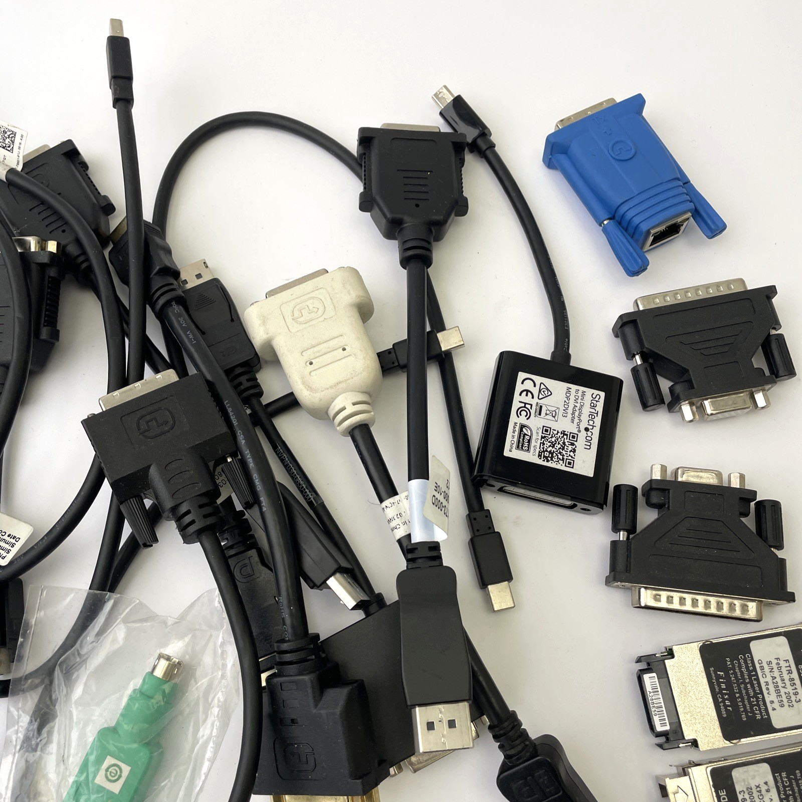Lot of 50 + Vintage Computer Adapters PS2 to USB Microsoft Avago Apcon - LOOK