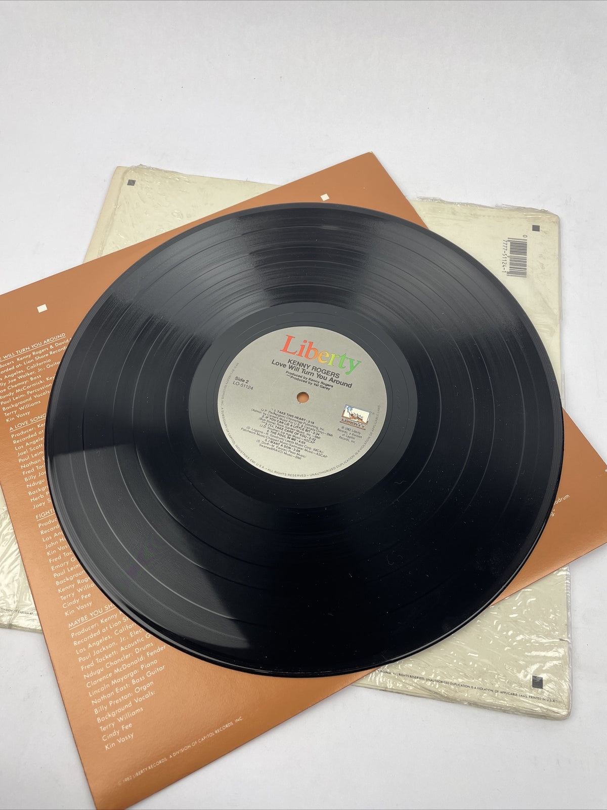 Kenny Rogers  Love Will Turn You Around   Record Album Vinyl LP w Insert Advert