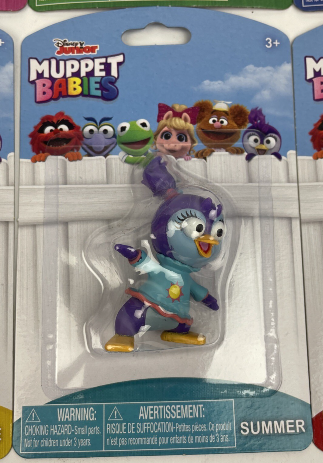 6 x Disney Junior Muppet Babies Figurines Lot NIB Piggy Kermit Gonzo Fozzie ANML