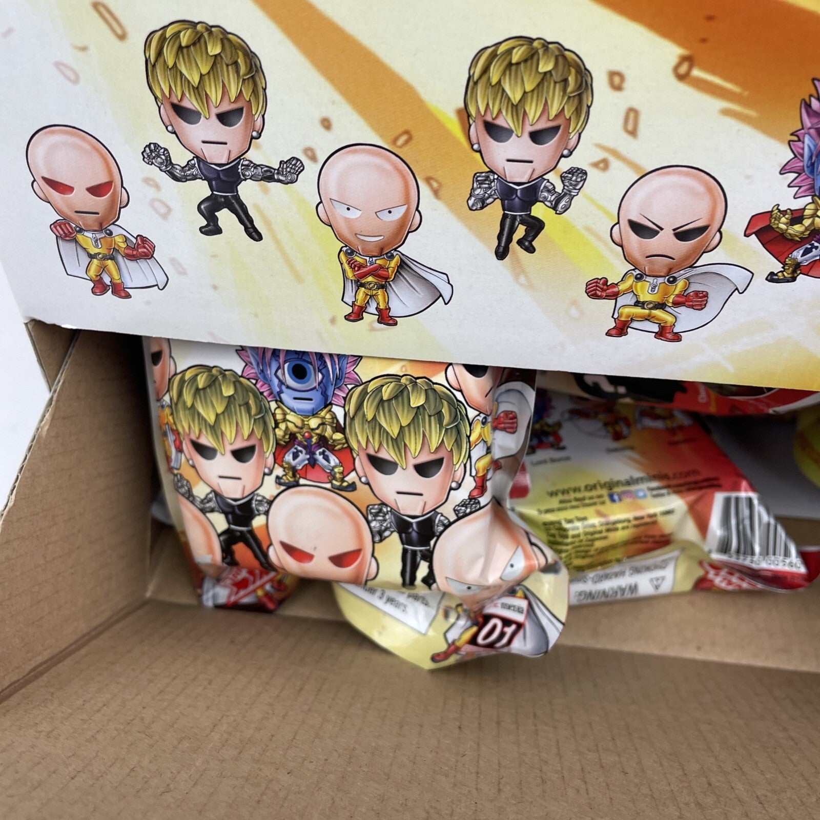 Lot of 13 ORIGINAL MINIS ONE PUNCH MAN SERIES 1 COLLECTIBLE FIGURES BLIND BAGS