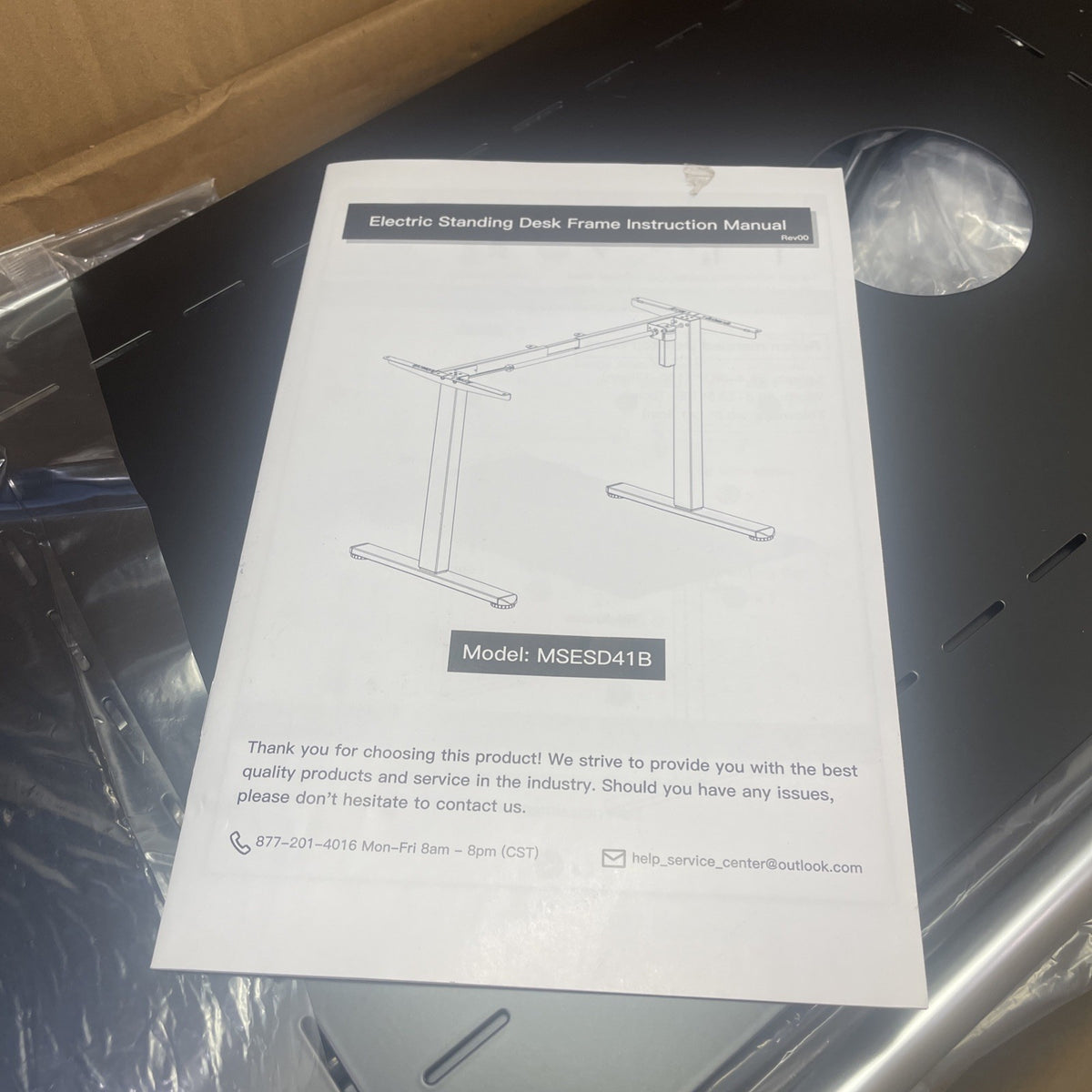 BLACK Electric Stand Up Desk Frame Dual Motor Standing Height Adjustable Control
