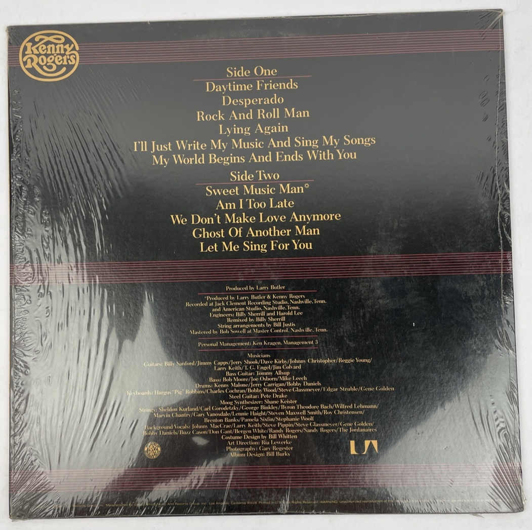 Kenny Rogers " Daytime Friends " LP Vinyl Record Album - MINT VINYL