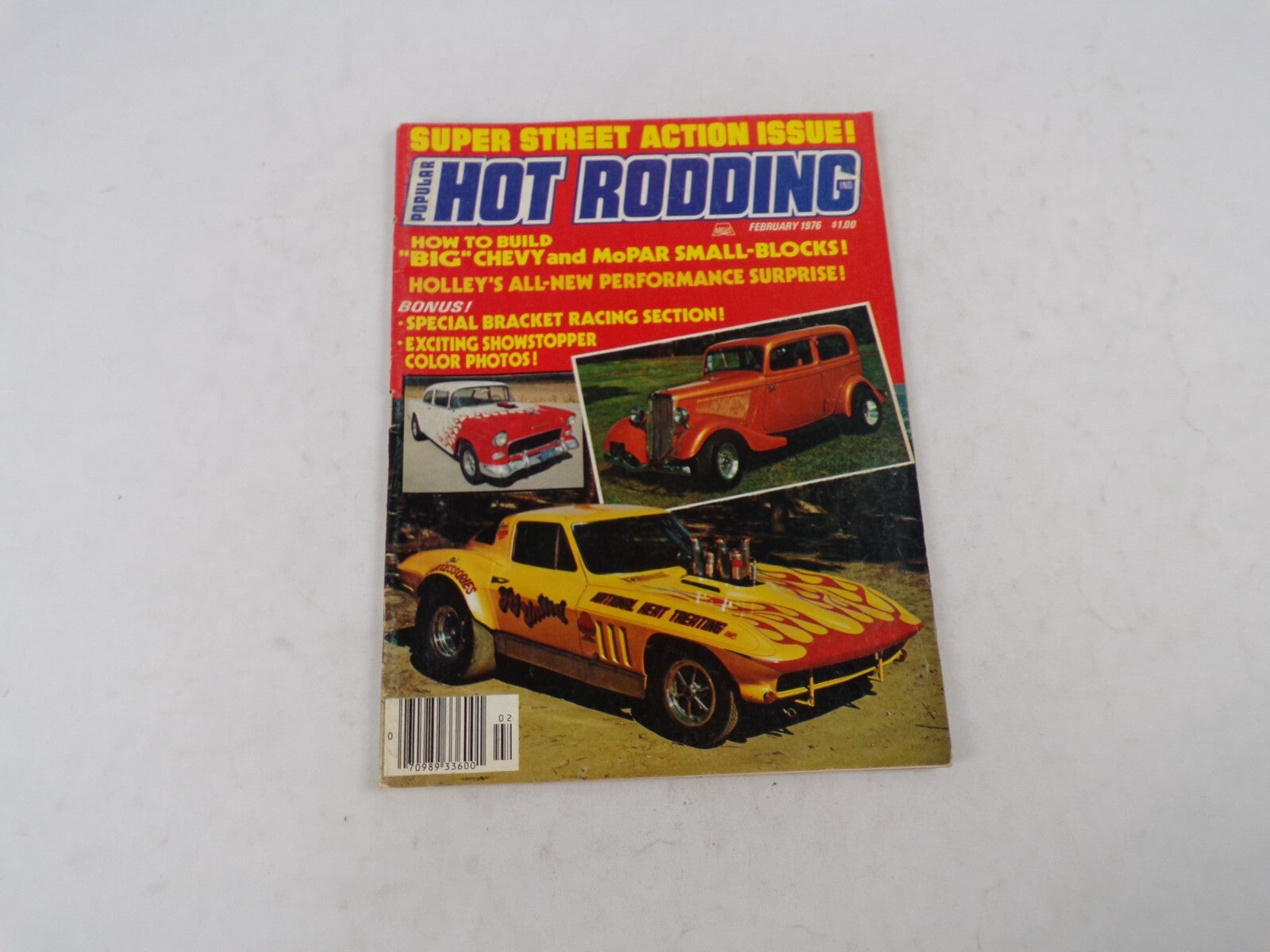 February 1976 Hot Rod Magazine Super Street Action Issue! How To Build ''Big''