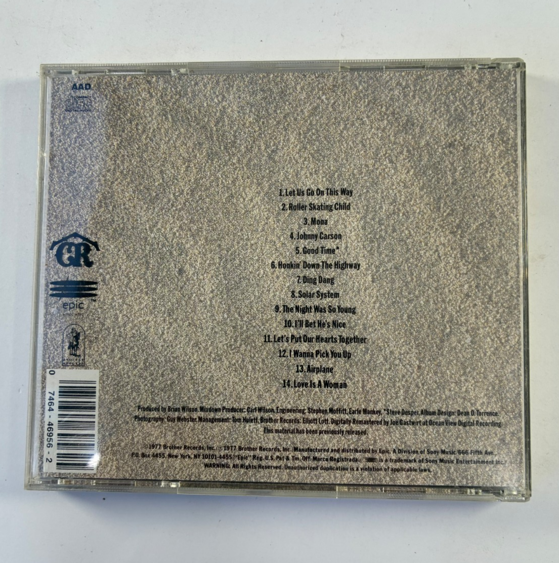 The Beach Boys Love You Brother Caribou Epic CD 1991
