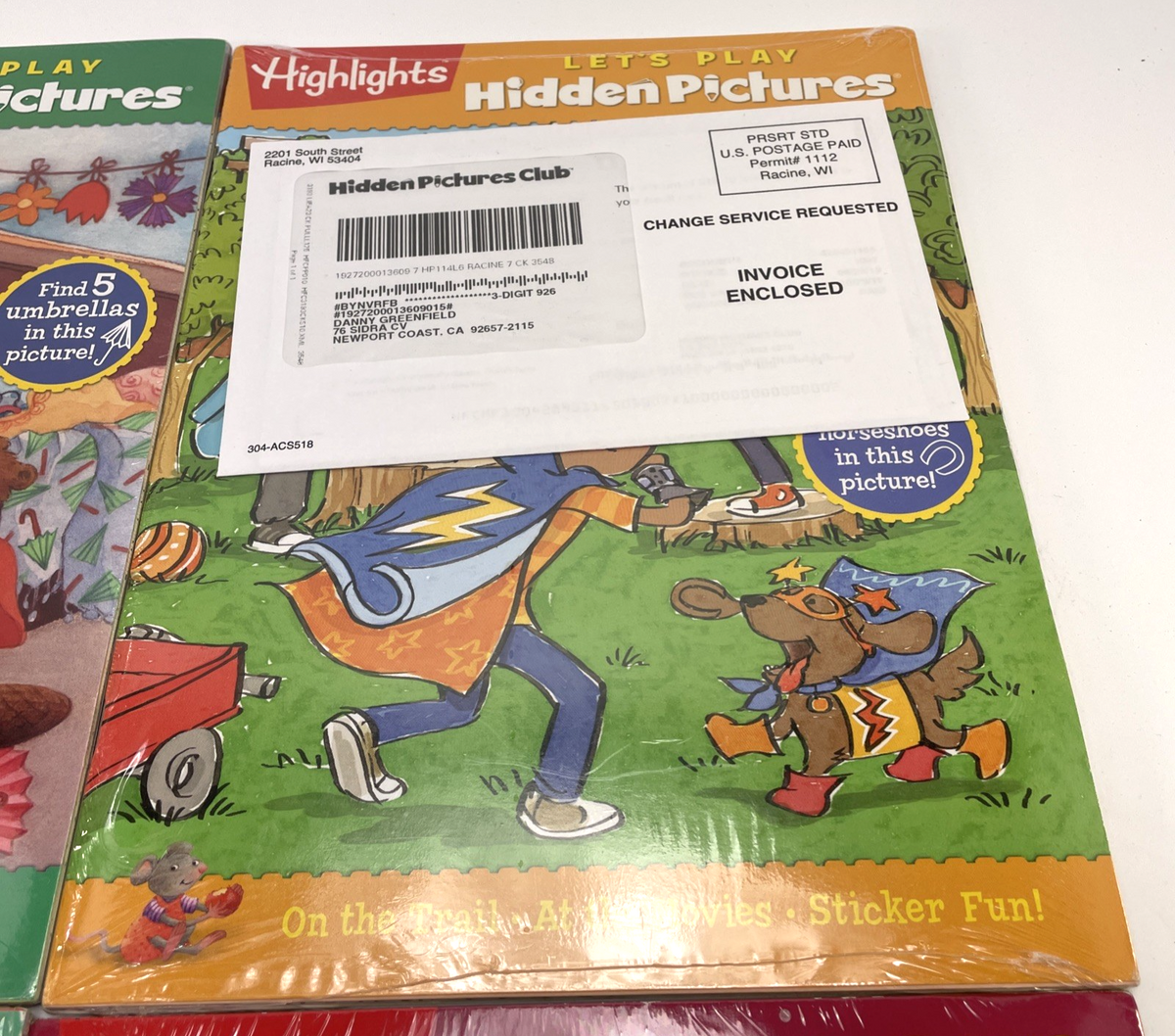 Highlights Let's Play Hidden Pictures Puzzles Books Lot of 4 - Brand New Sealed