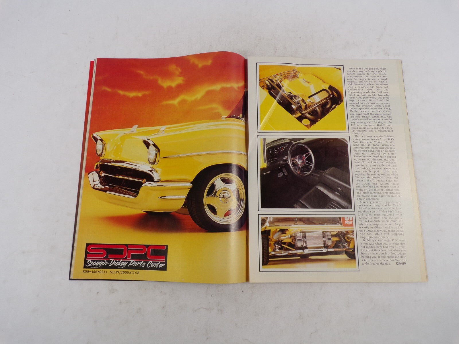 March 2001 Chevy High Performance Basic Body Working Free Pull-Out Poster Hot