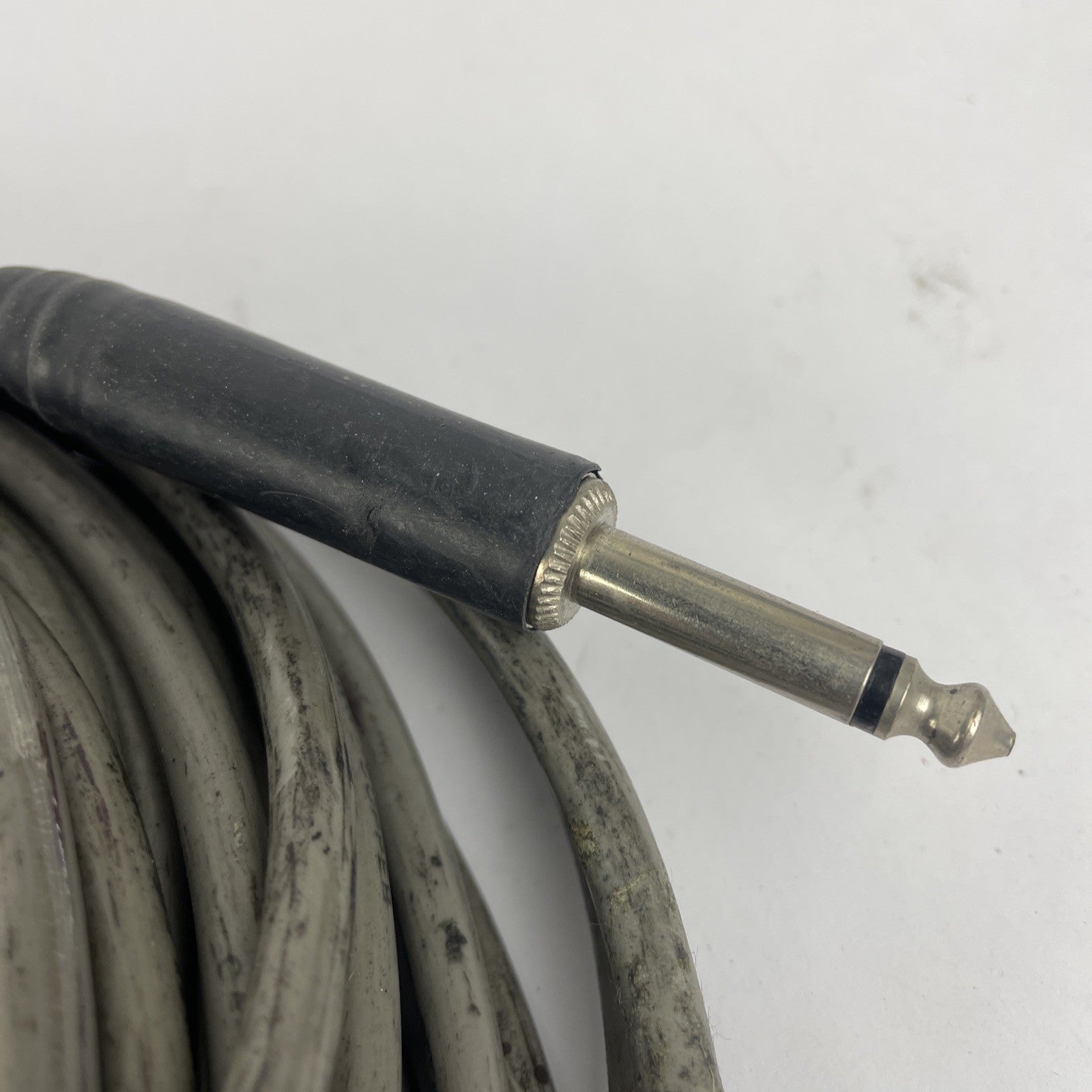 1/4" Mono Jack Male to 1/4" Mono Jack Male Insulated Mic Audio Cable 50' Long