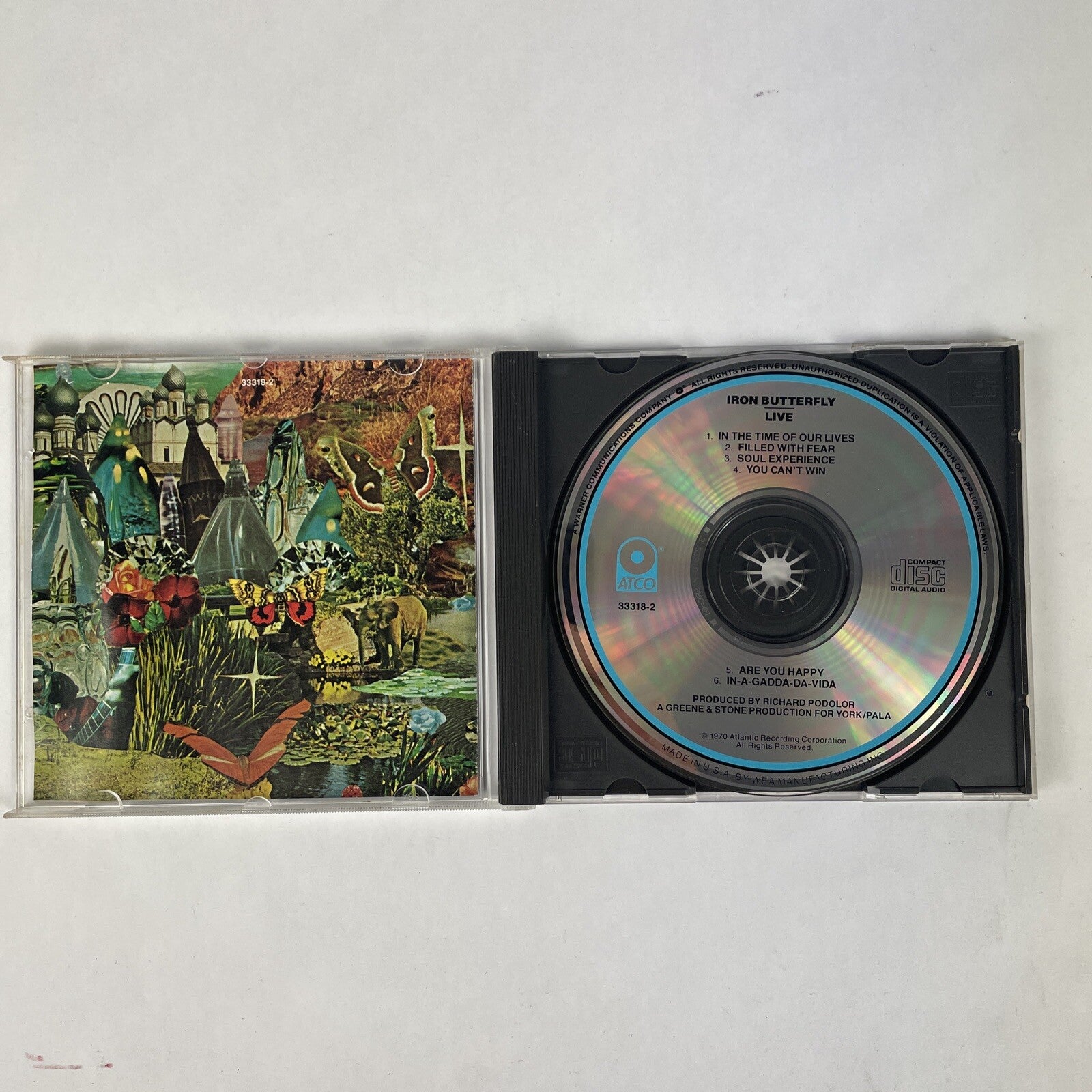 IRON BUTTERFLY - Iron Butterfly Live CD (1989)  #28 