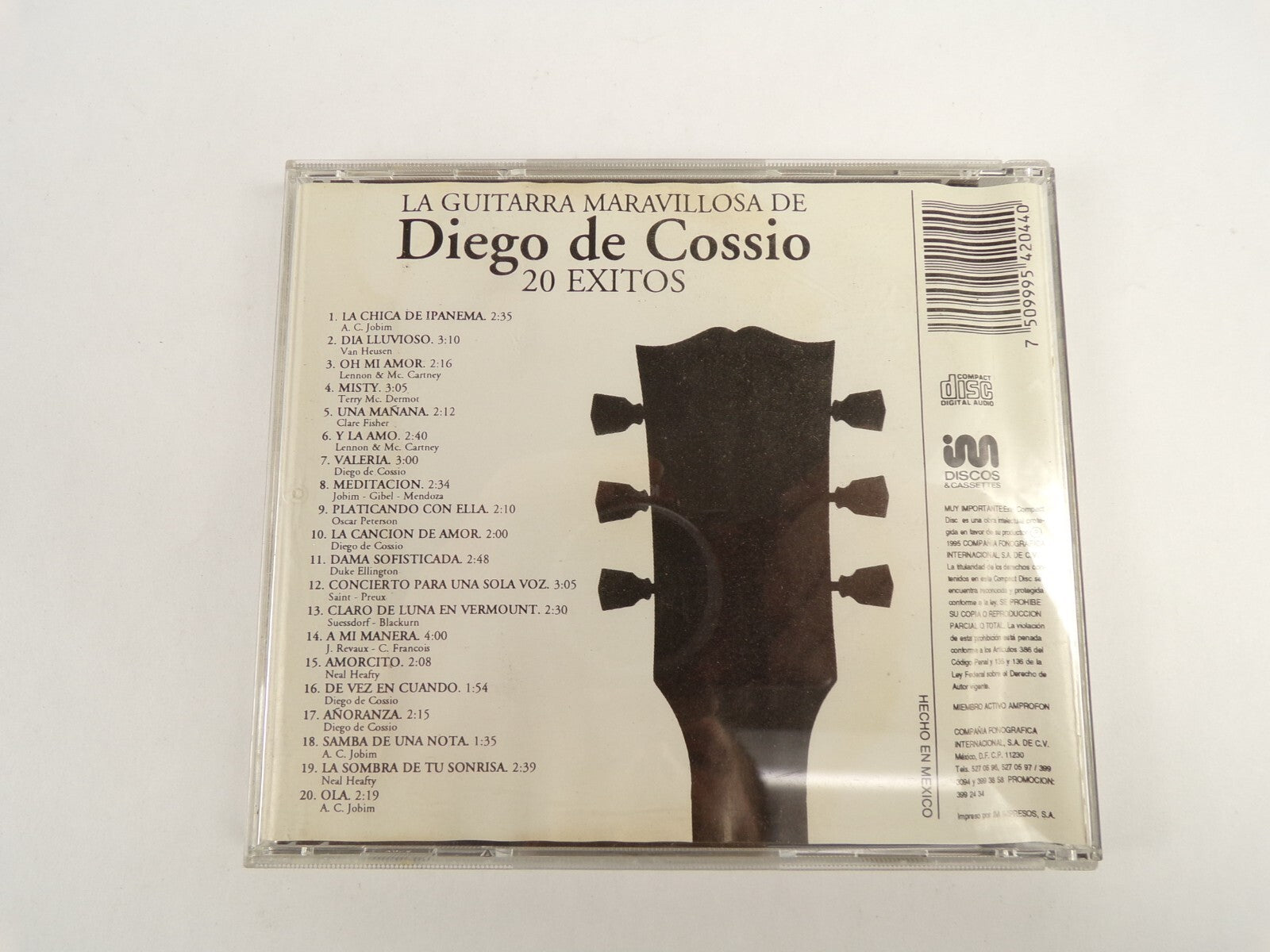 La Guitarra Maravillosa De Diego dE coddio 20 Exitos CD#49