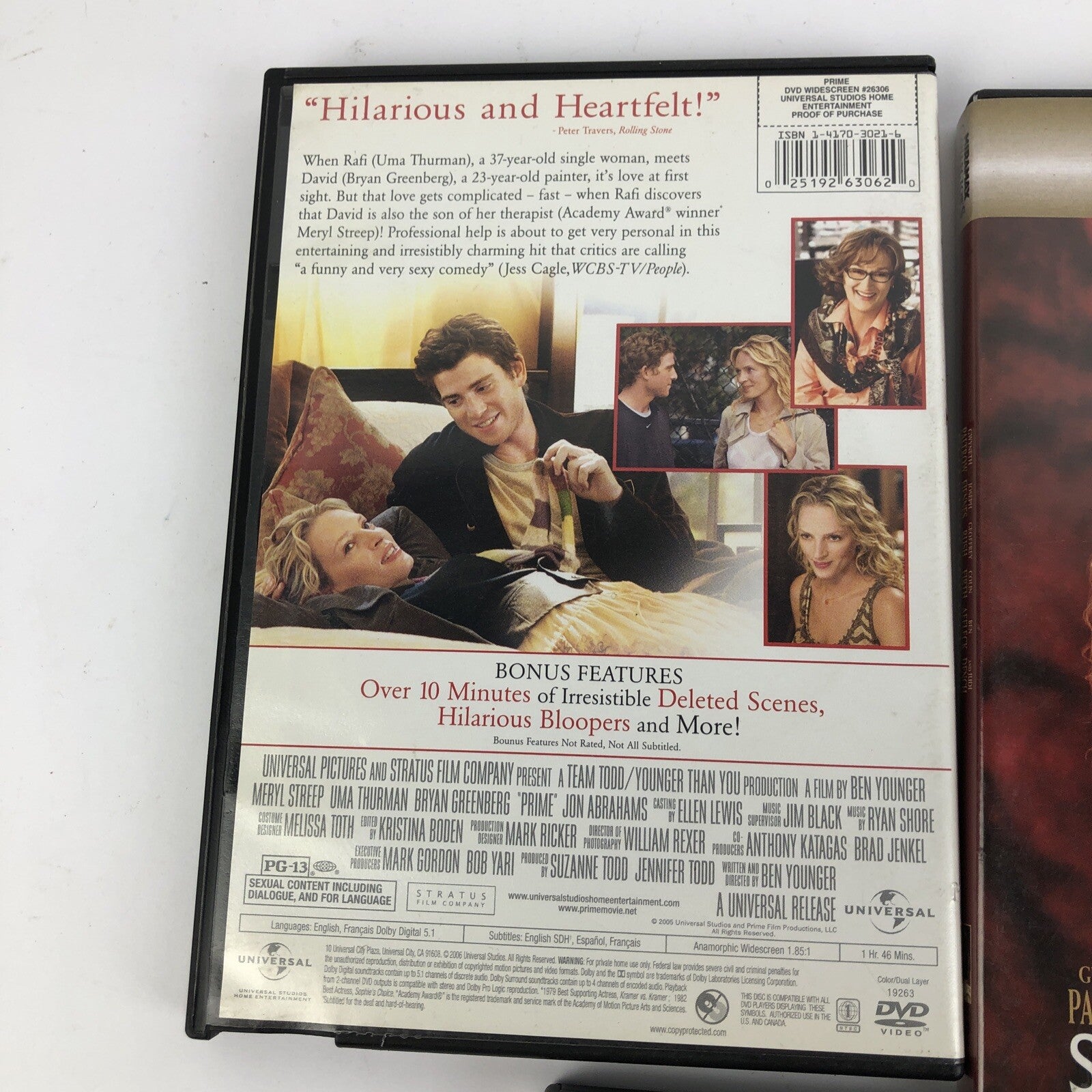 3 x Rom-Com Romantic Comedy Movies DVD - Sweet Home Alabama, Prime, Shakespeare