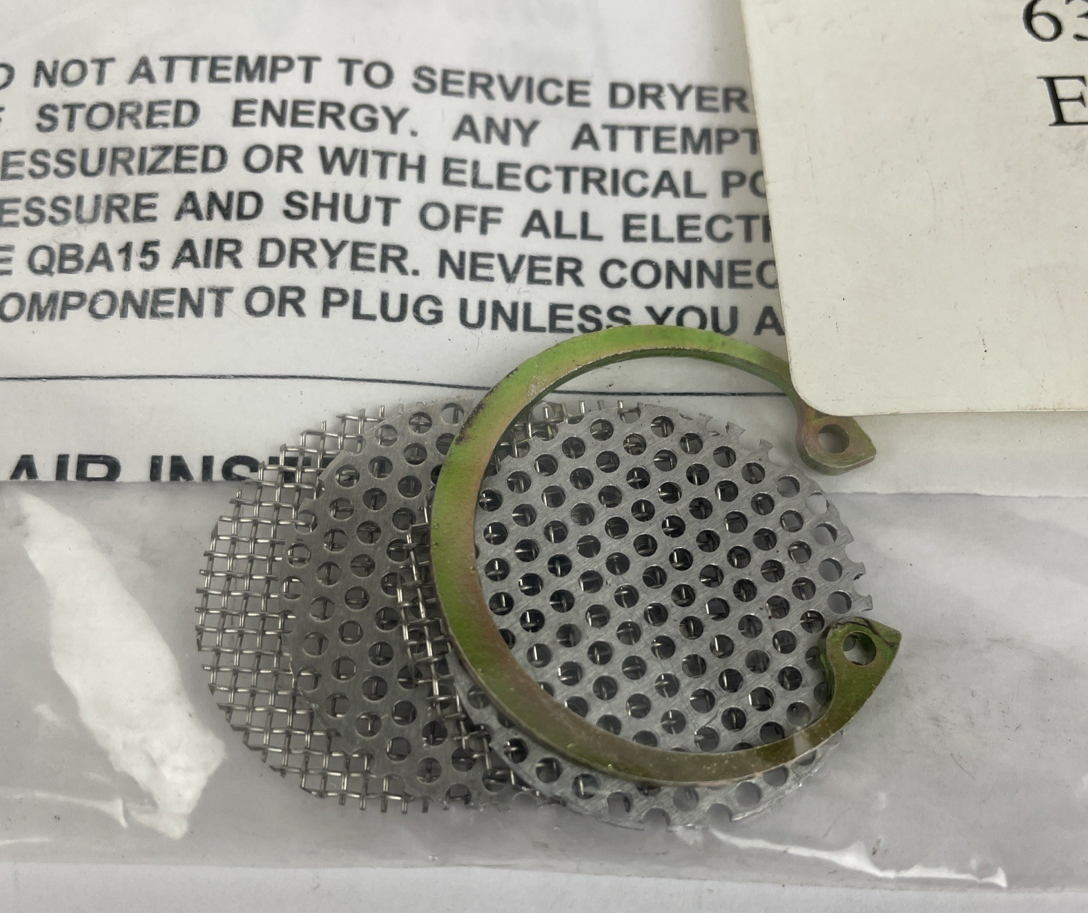 QBA15 Graham-White MFG 9-36 Volt Dc Air Dryer Exhaust Muffler Repair Kit EM15