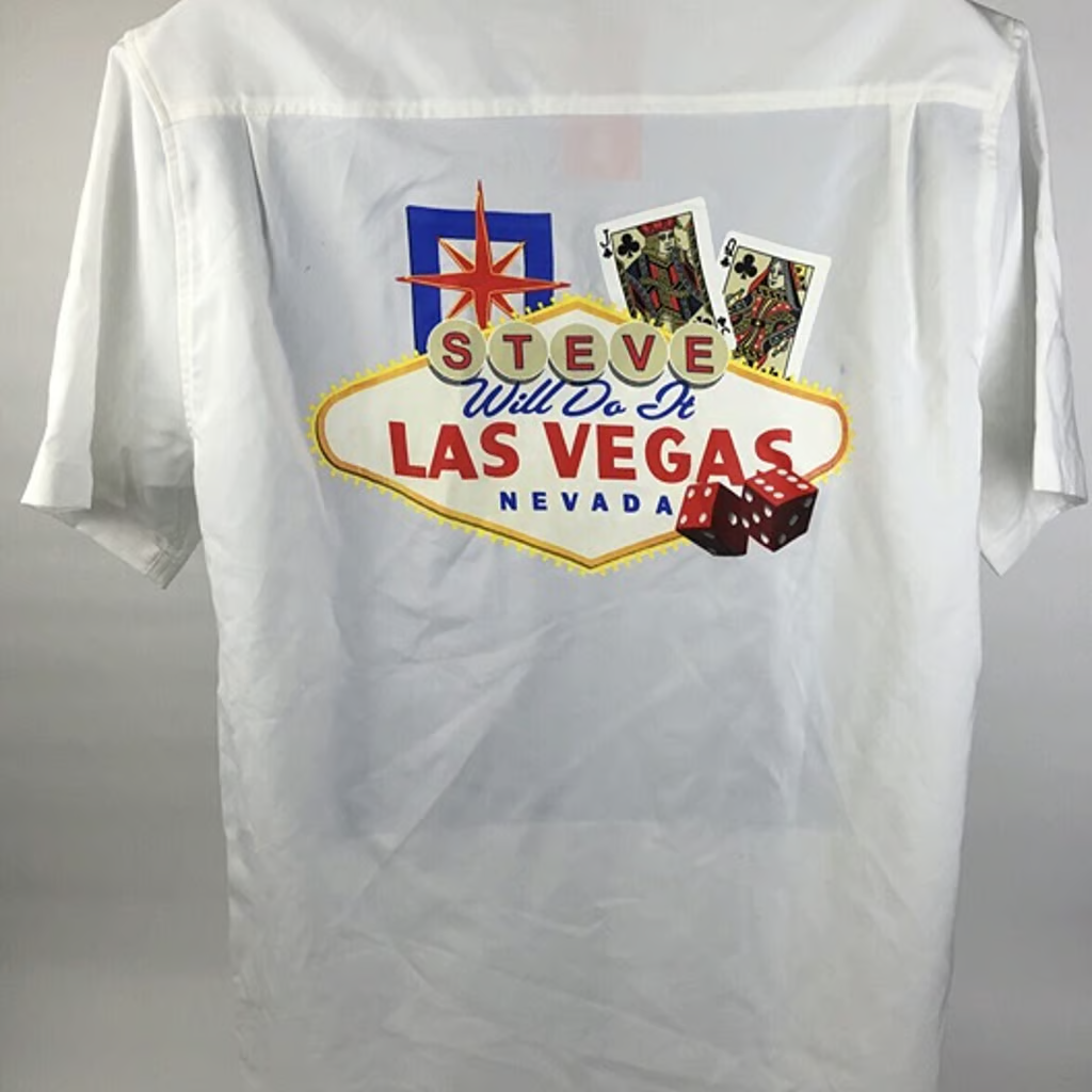 FULL SEND " Steve Will Do It " LIMITED EDITION Las Vegas Strip Button Up NWT M