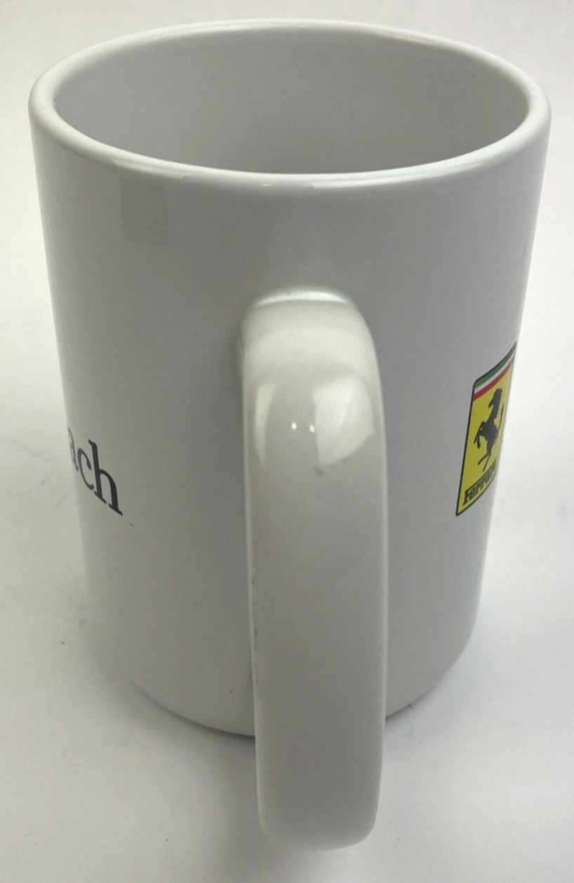 Official Ferrari Dealer Mug Newport Beach California White Ceramic Coffee Cup