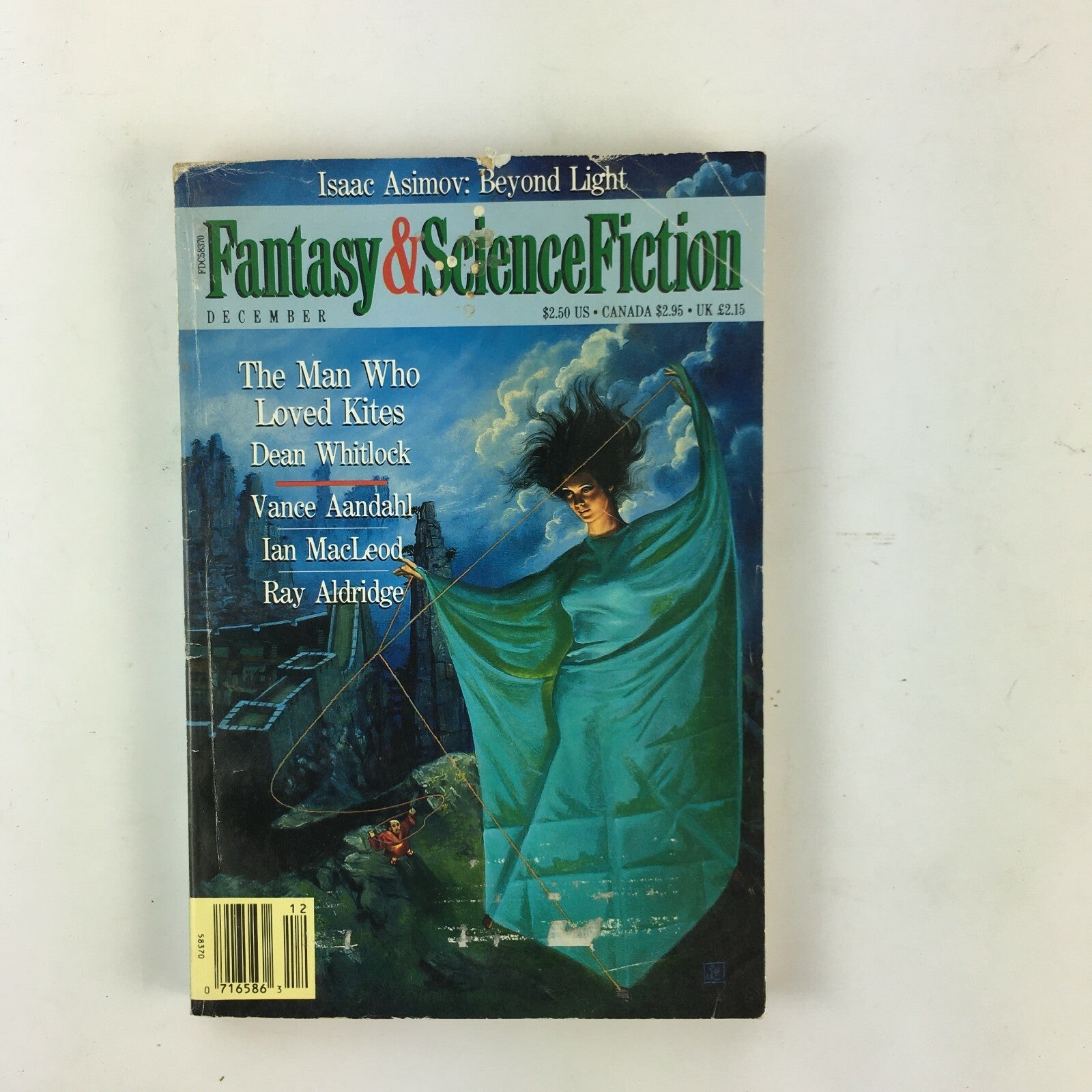 December Fantasy & Science Fiction Magazine The Man Who Loved Kites DeanWhitlock
