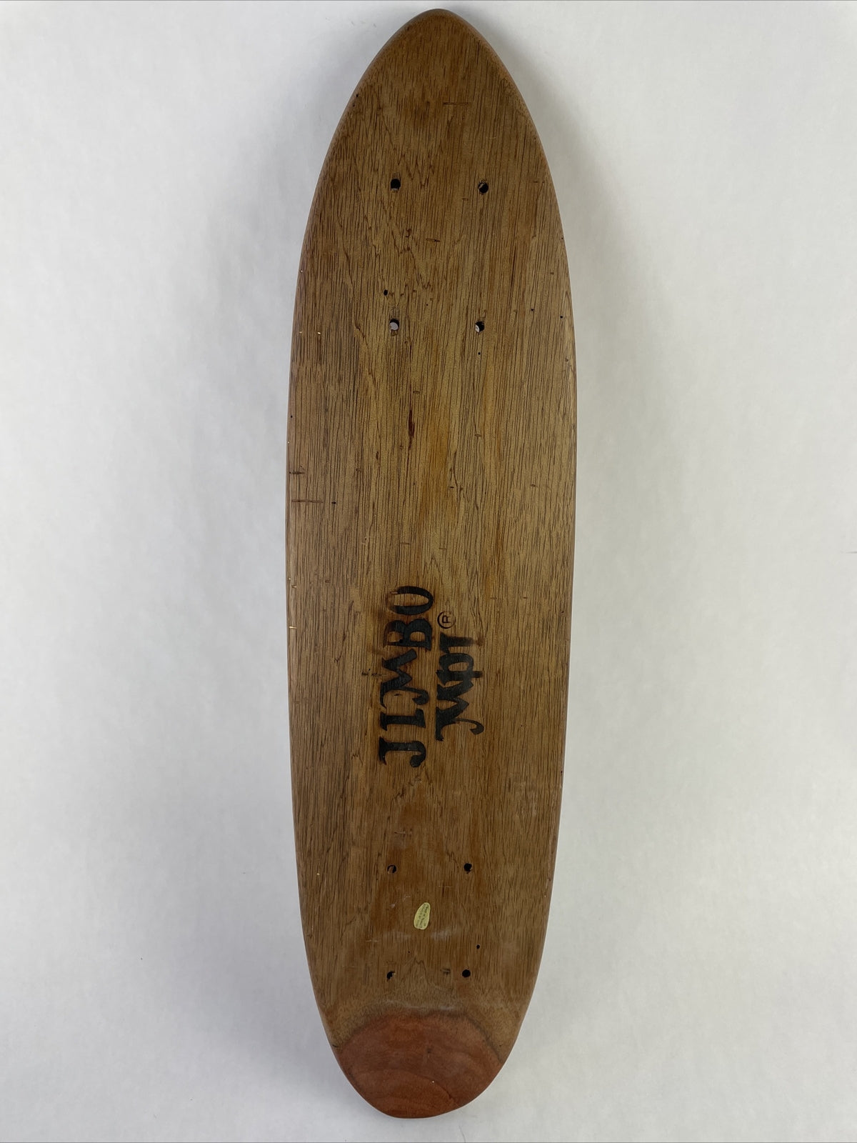 JIMBO Blank #9 teak oak 70s old school cruiser skateboard deck with vintage-inspired shape.