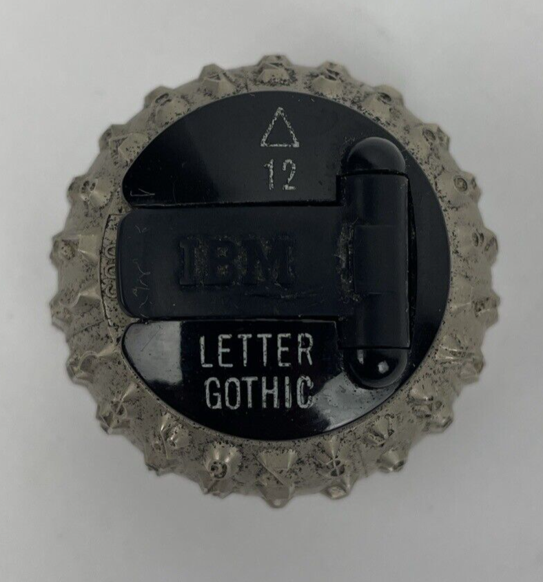 IBM Golf Ball Type Element 12 Pitch Letter Gothic For Selectric III Models
