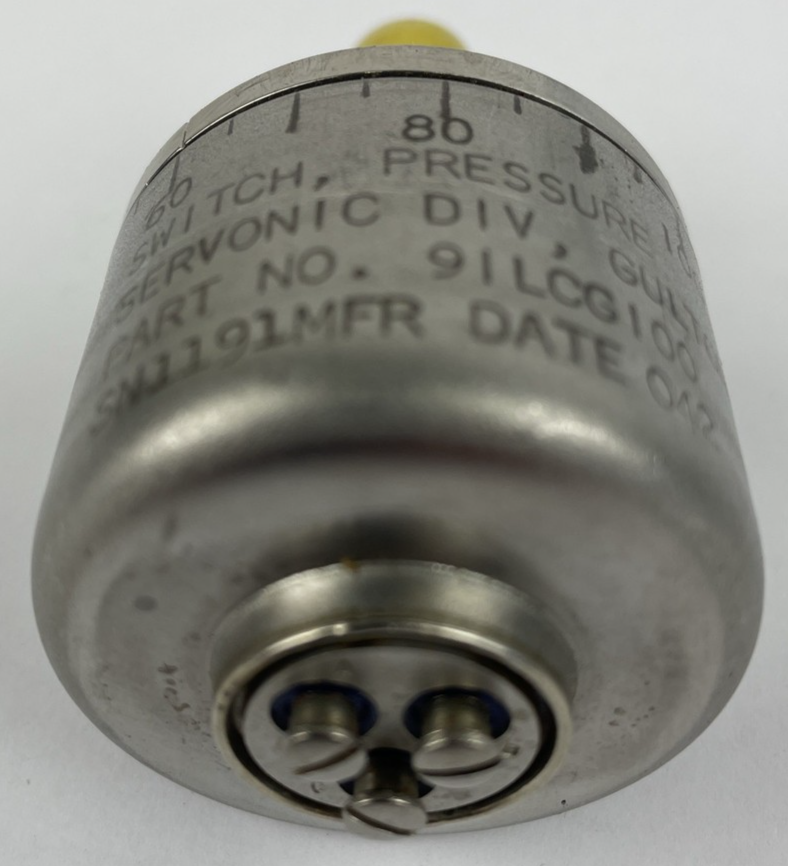 SERVONIC DIVISION Gulton Industries Pressure Transducer Switch Part No. 91LCG10