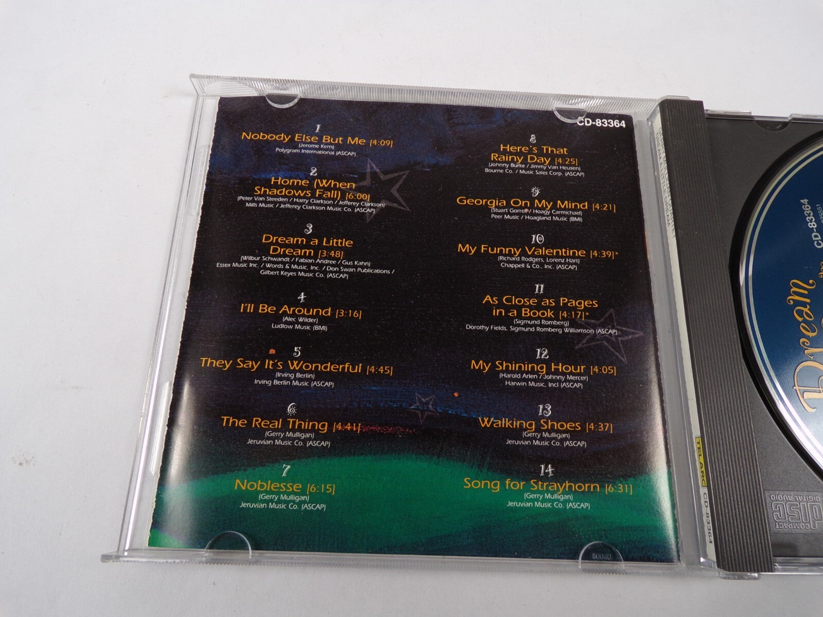 Gerry Mulligan Quartet Dream A Little Dream Nobody Else But Me Noblesse CD#35