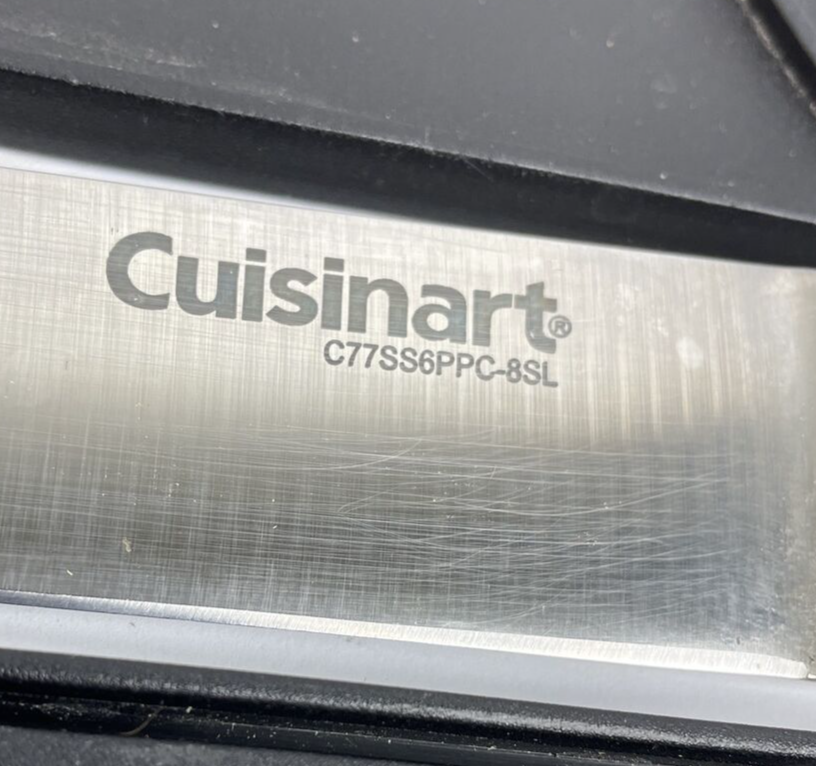 Lot of 2 x CUISINART KNIFE 8" SLICING 8" Chef KNIFE Set STEEL HOLLOW HANDLE