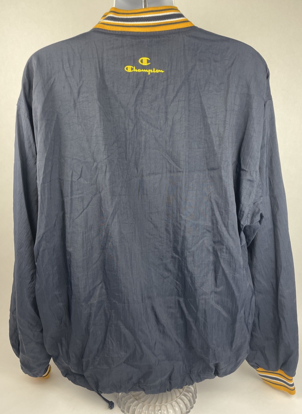 Vintage 90s UCLA Rose Bowl 1999 Pullover Lined Windbreaker Mens Large Navy Blue