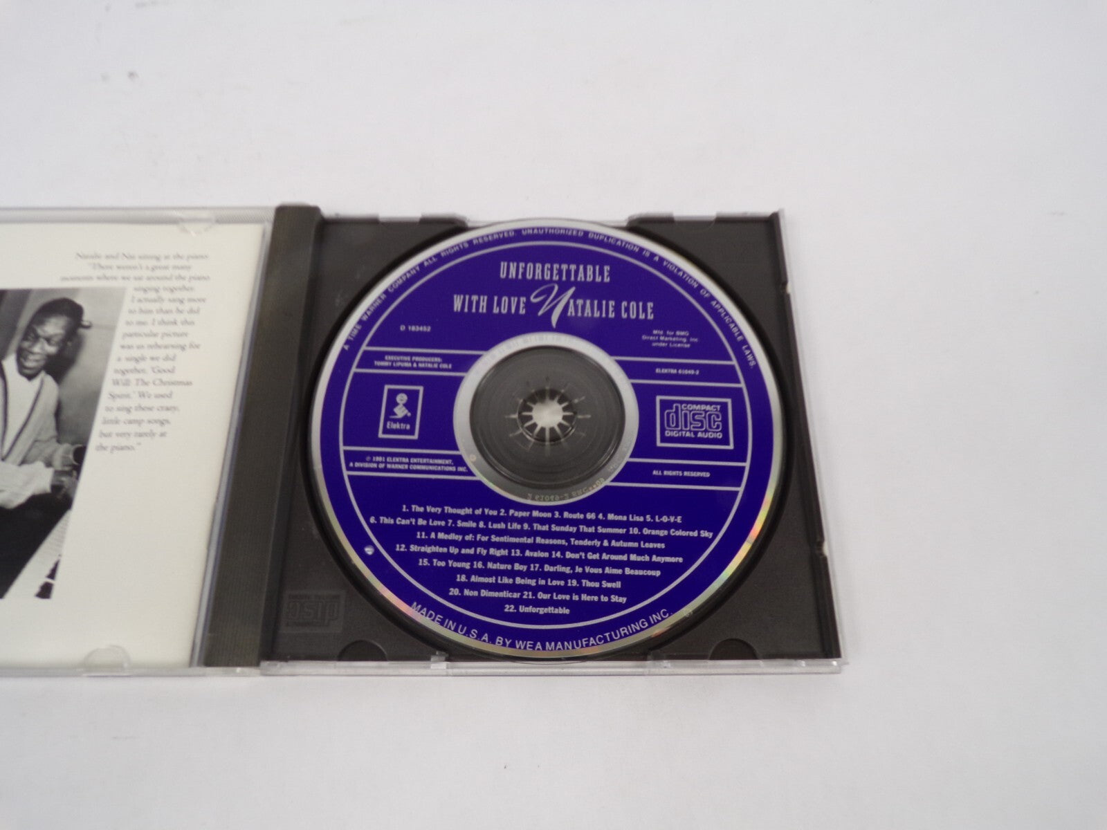 Unforgettable With Love Natalie Cole The Very Thought Papaer Moon Route CD#67