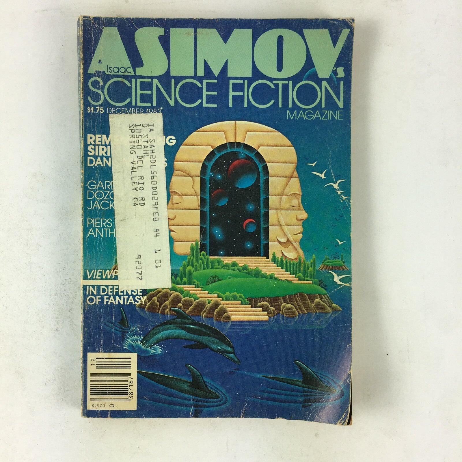 December 1983 Isaac Asimov's Science Fiction Magazine In Defense of Fantasy