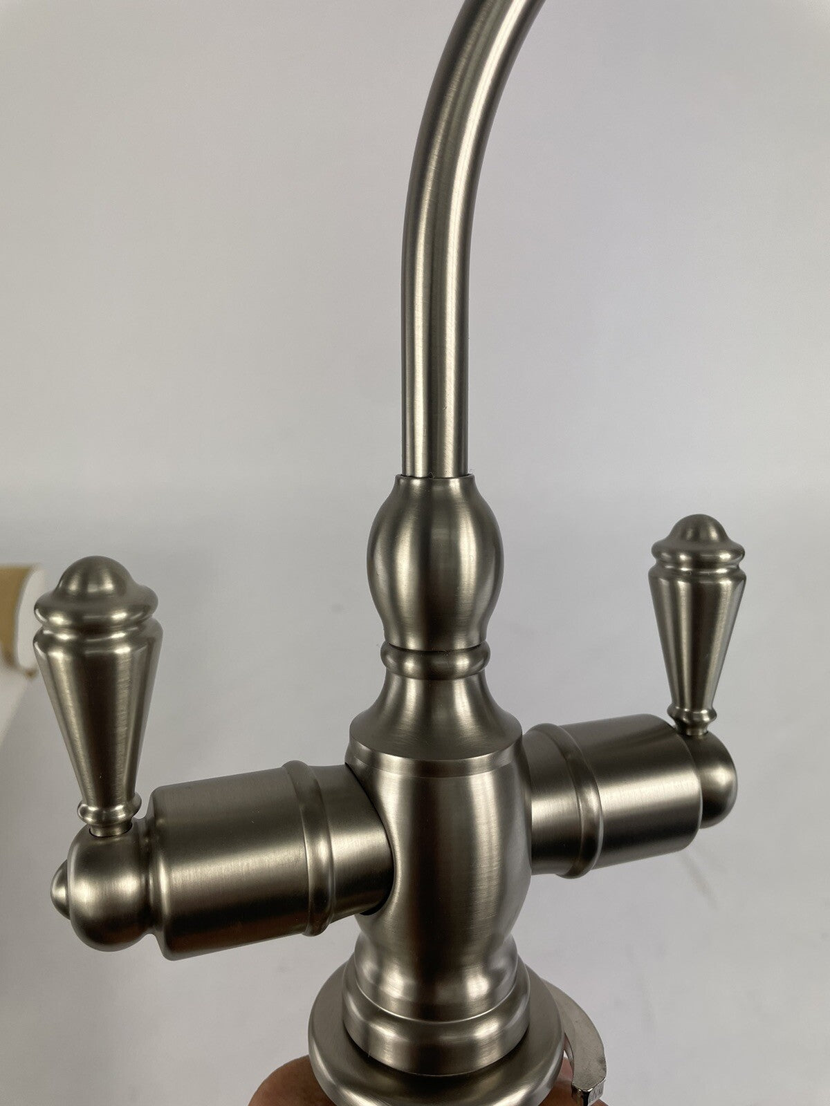 Mountain Plumbing Little Gourmet MT1201 BRN brushed nickel hot and cold kitchen faucet