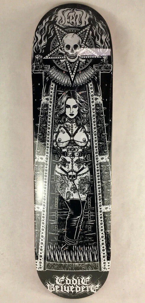 Eddie Belvedere Maiden PO Deck - Death Skateboards 8.375 " grip & free shipping